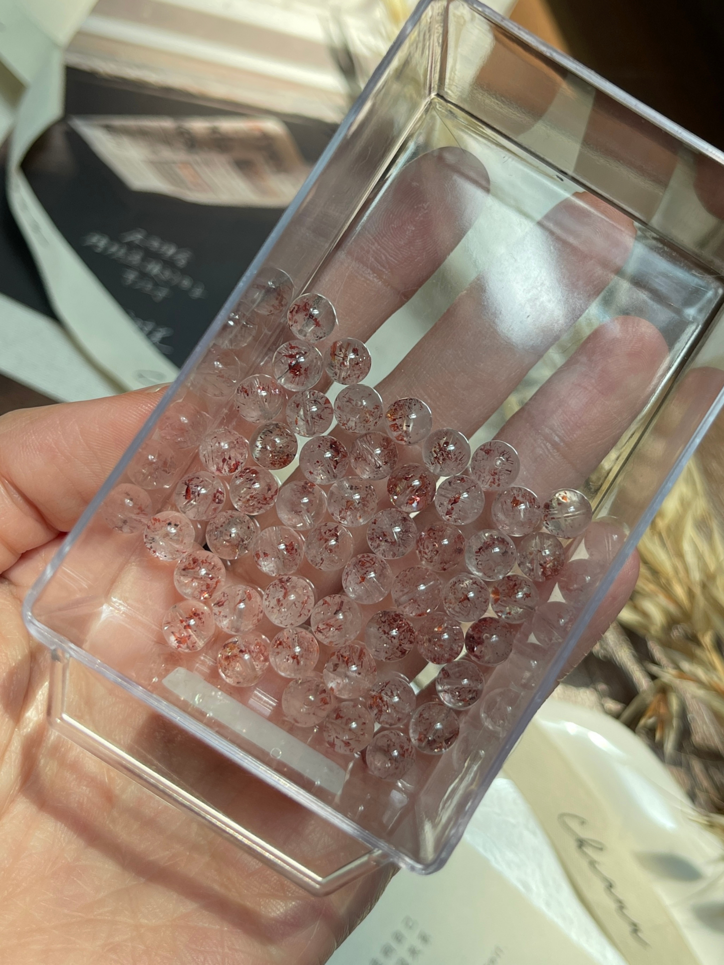 【原创 | 盼盼漫漫系列】超七金草莓手链 Super Seven Strawberry Quartz Bracelet