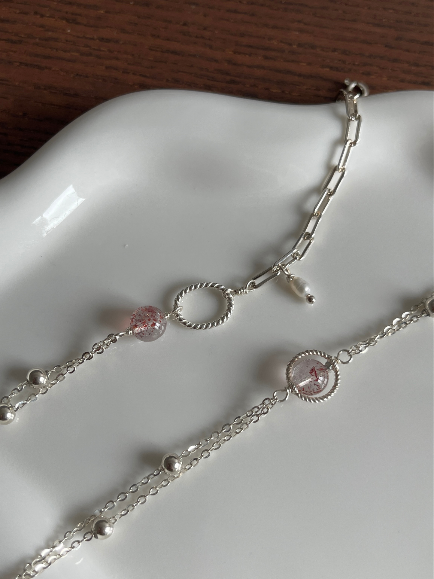 【原创 | 盼盼漫漫系列】超七金草莓手链 Super Seven Strawberry Quartz Bracelet