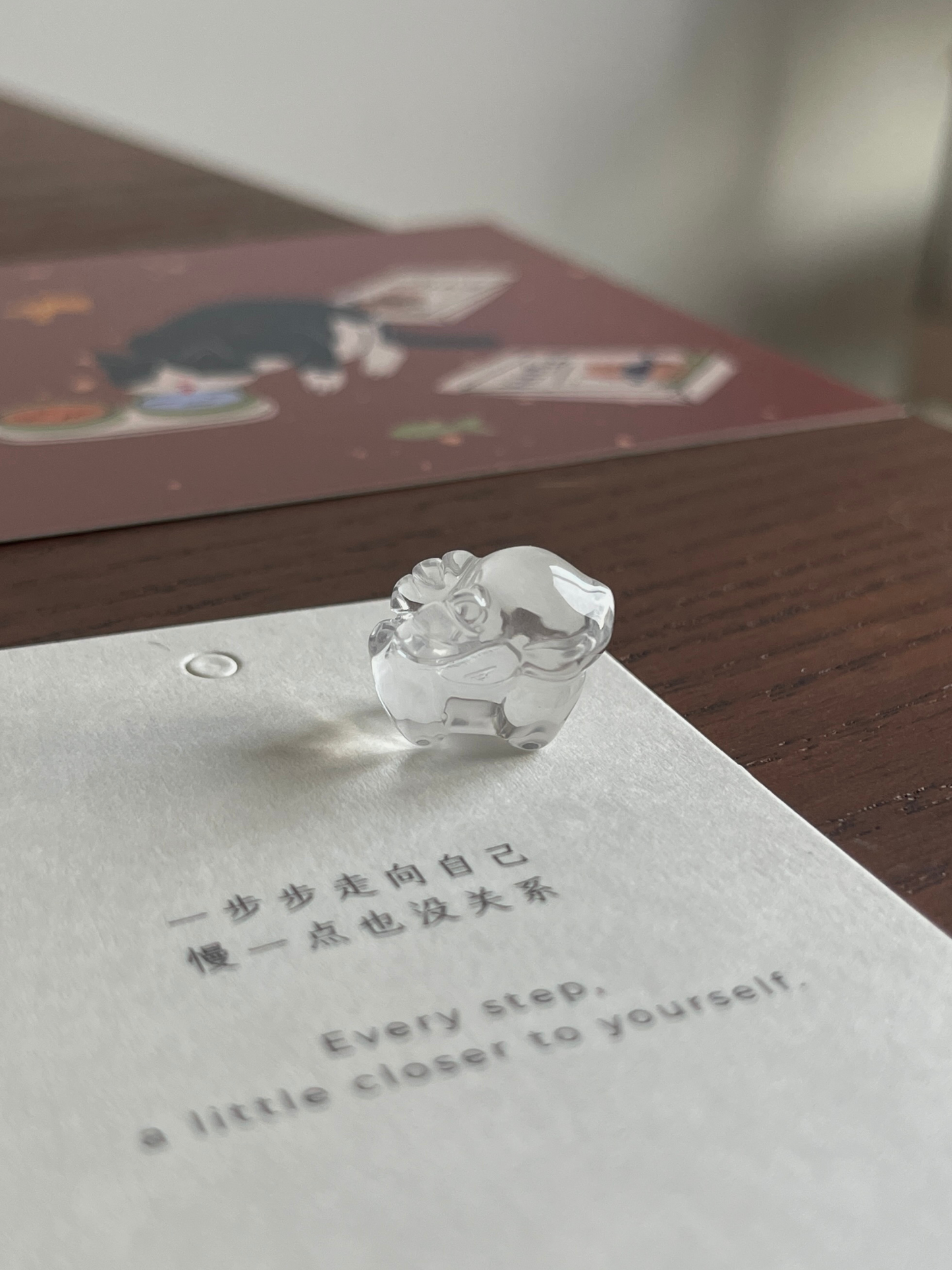 【趴趴兔】/ 【鹿宝宝】白水晶迷你摆件 Clear Quartz Mini Deco