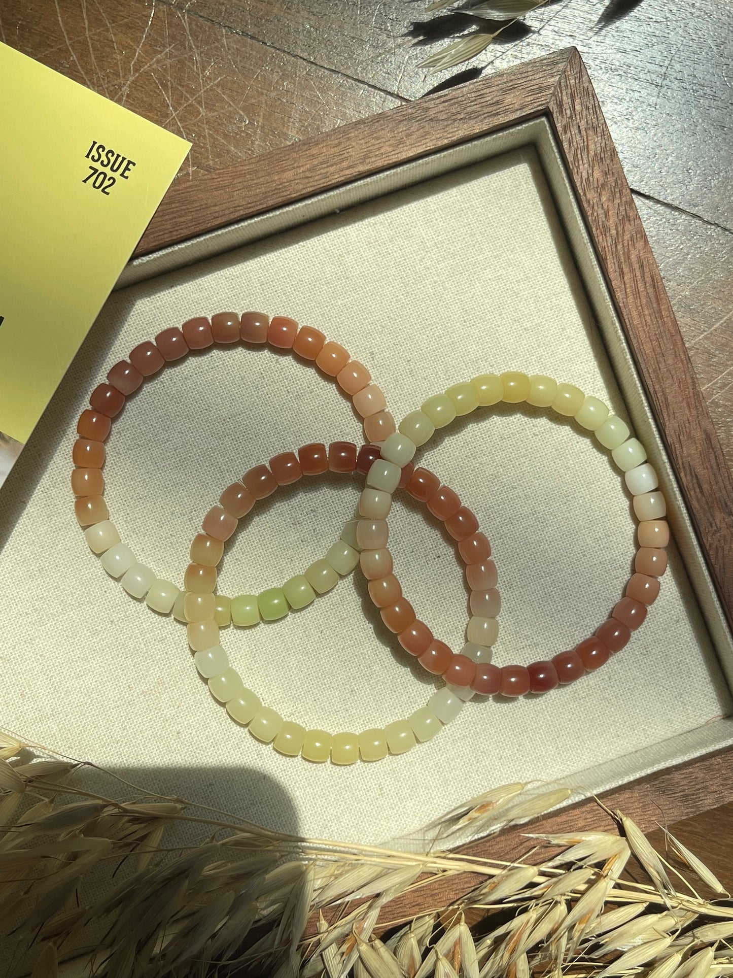 渐变缅粉玉 Burmese Gradient Pink Jade