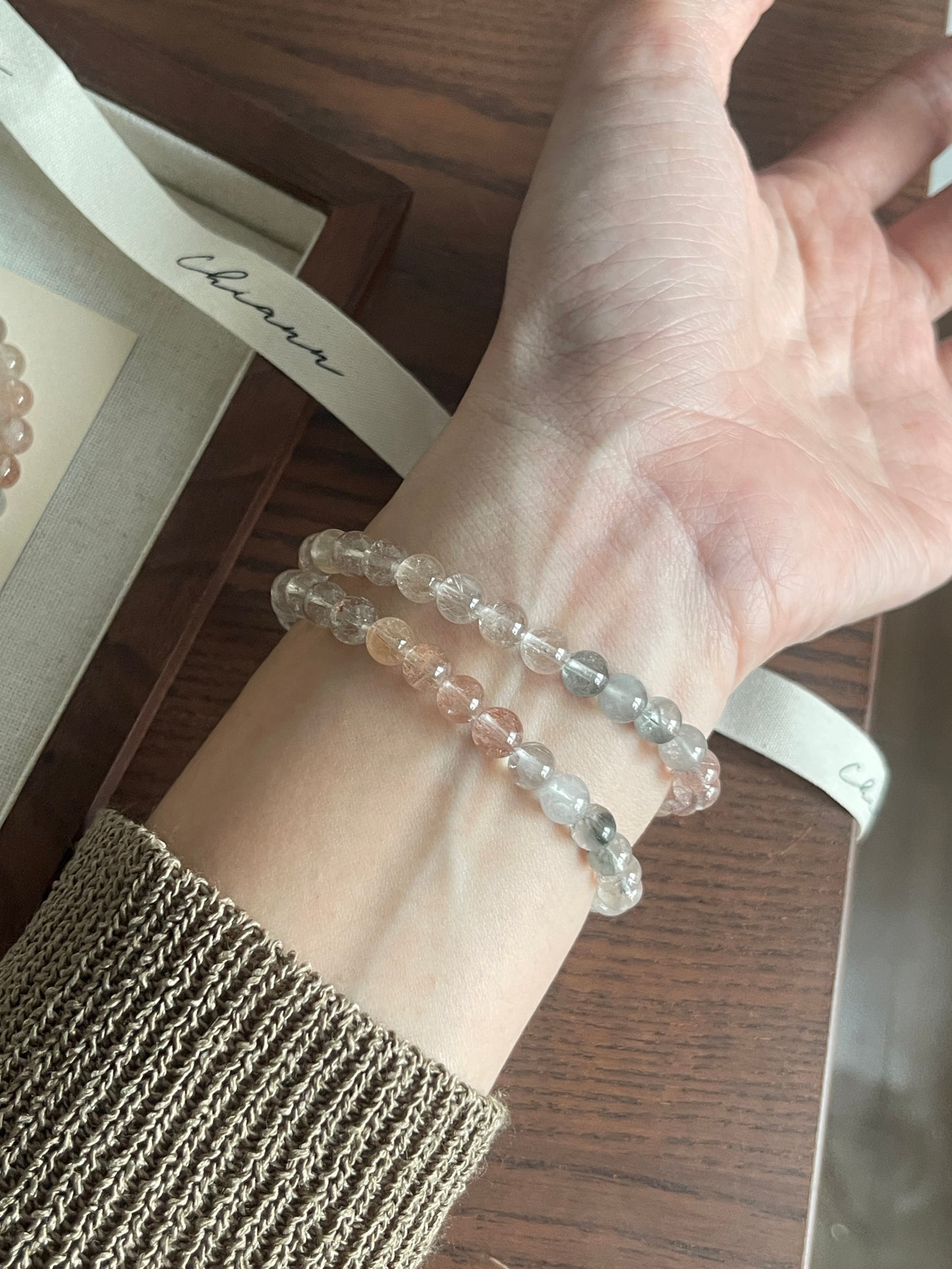 彩兔毛 Multi Colour Rabbit Hair Rutilated Quartz