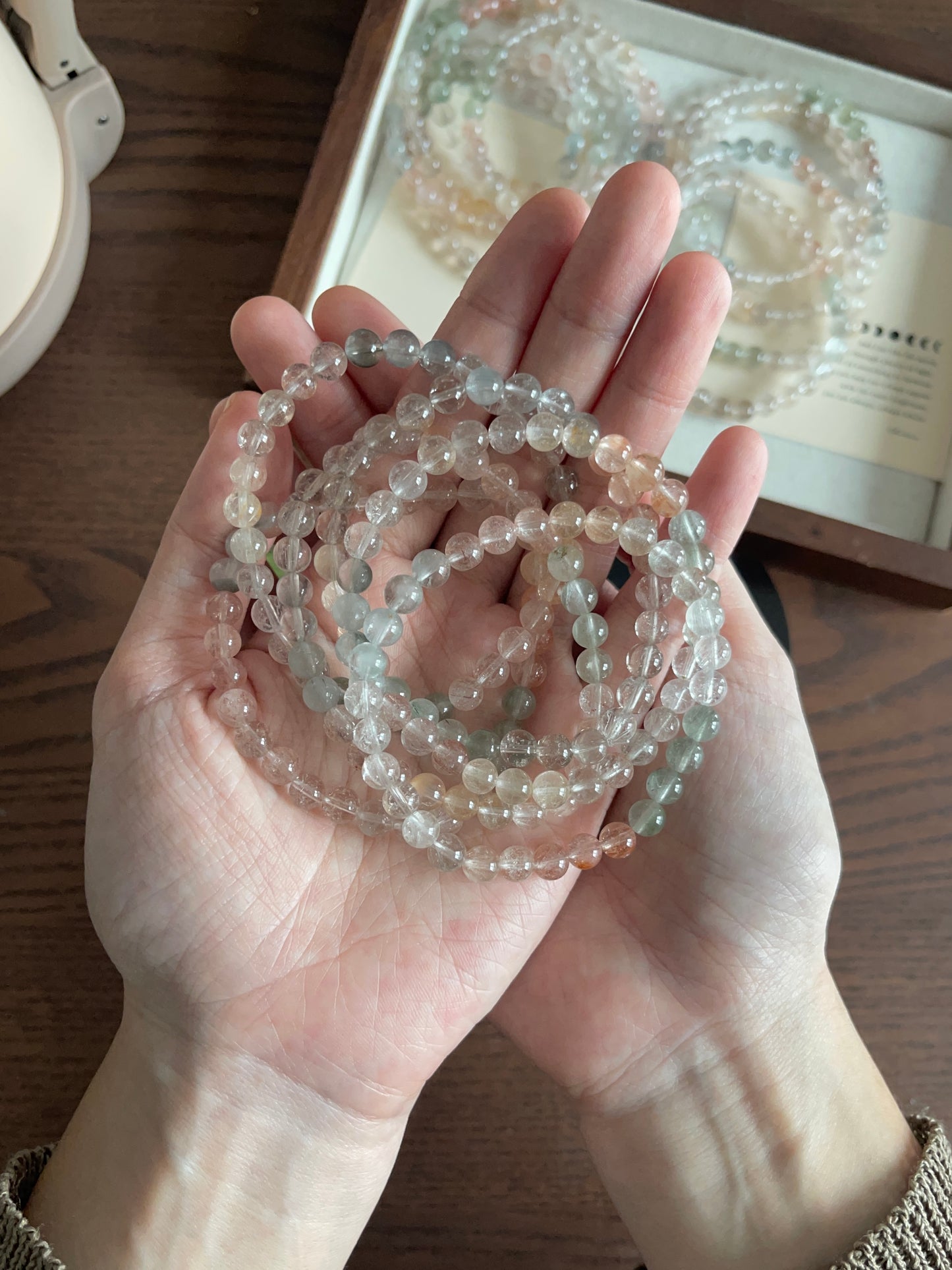 彩兔毛 Multi Colour Rabbit Hair Rutilated Quartz