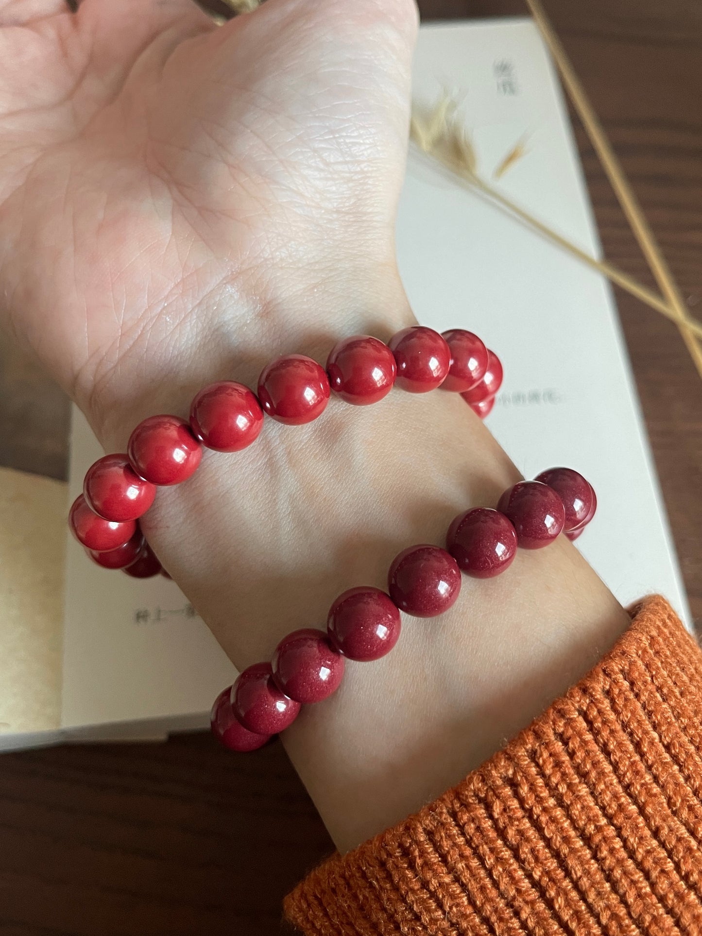 朱砂素圈 Cinnabar Basic Bracelet
