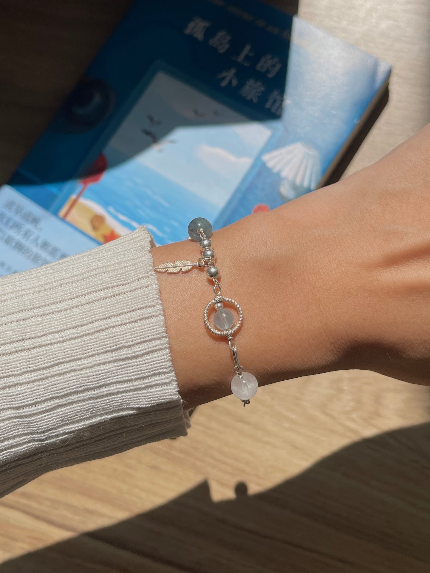 【ANCHI 岸栖手作】飞鸟的羽毛 A Feather Named Freedom(手链款)