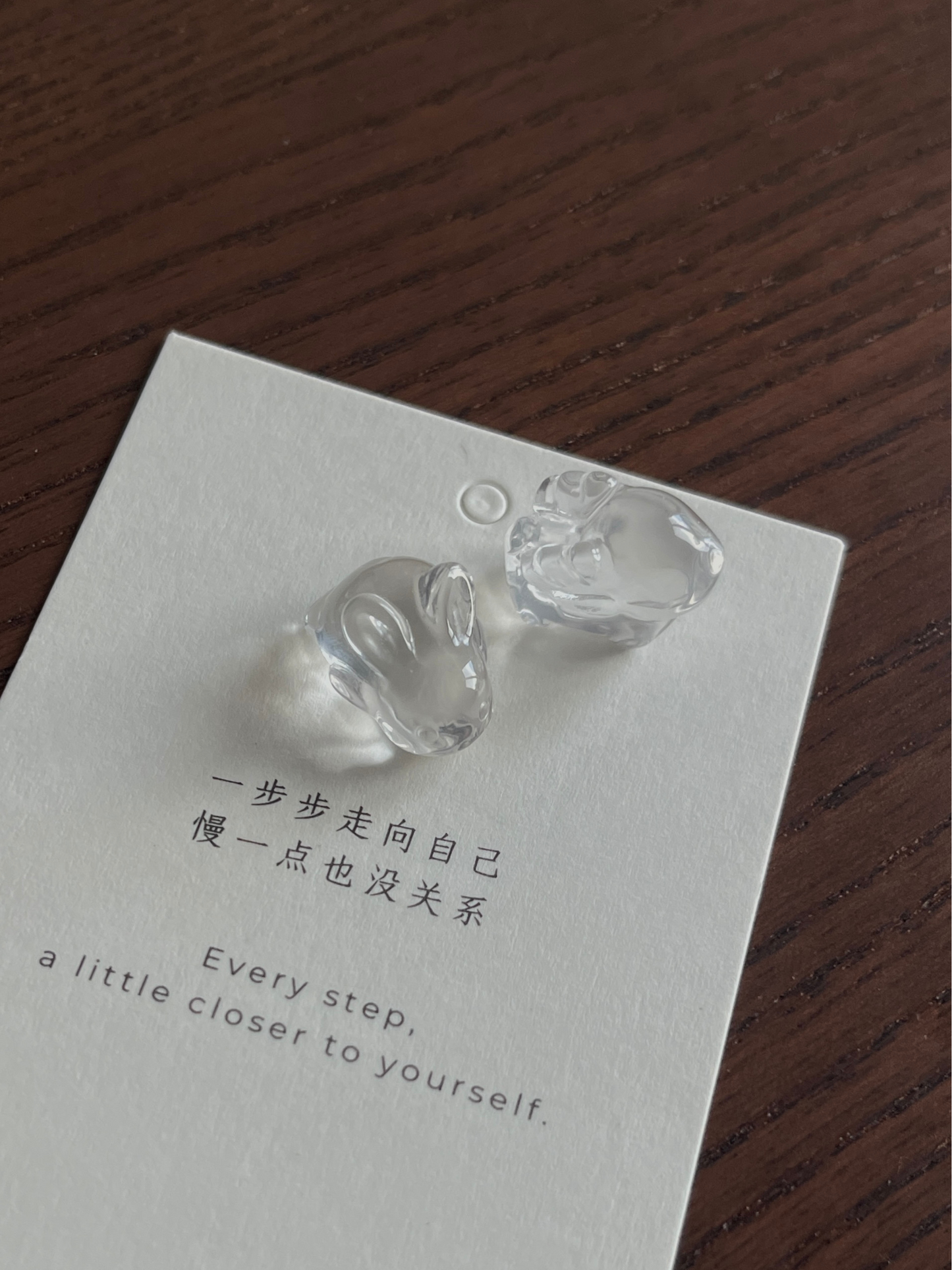 【趴趴兔】/ 【鹿宝宝】白水晶迷你摆件 Clear Quartz Mini Deco