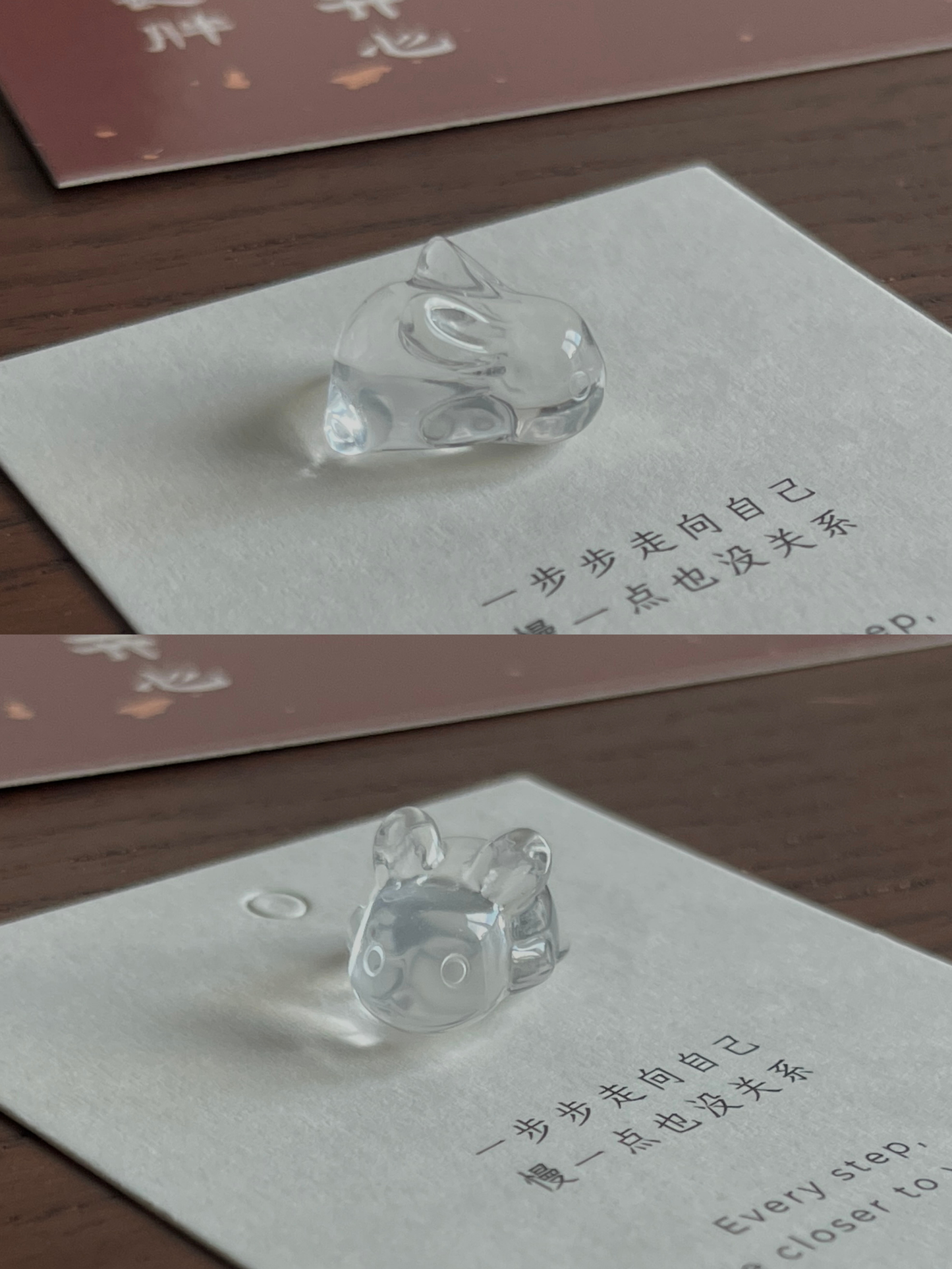 【趴趴兔】/ 【鹿宝宝】白水晶迷你摆件 Clear Quartz Mini Deco