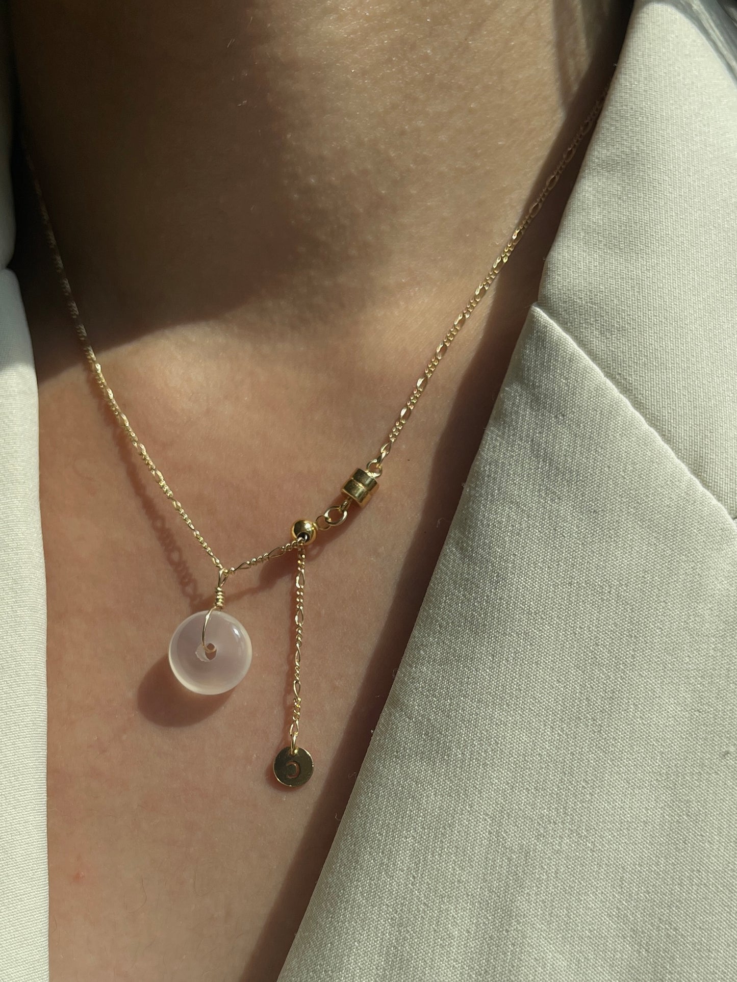 【ANCHI 岸栖手作】平安扣项链 Ping-An Kou Necklace