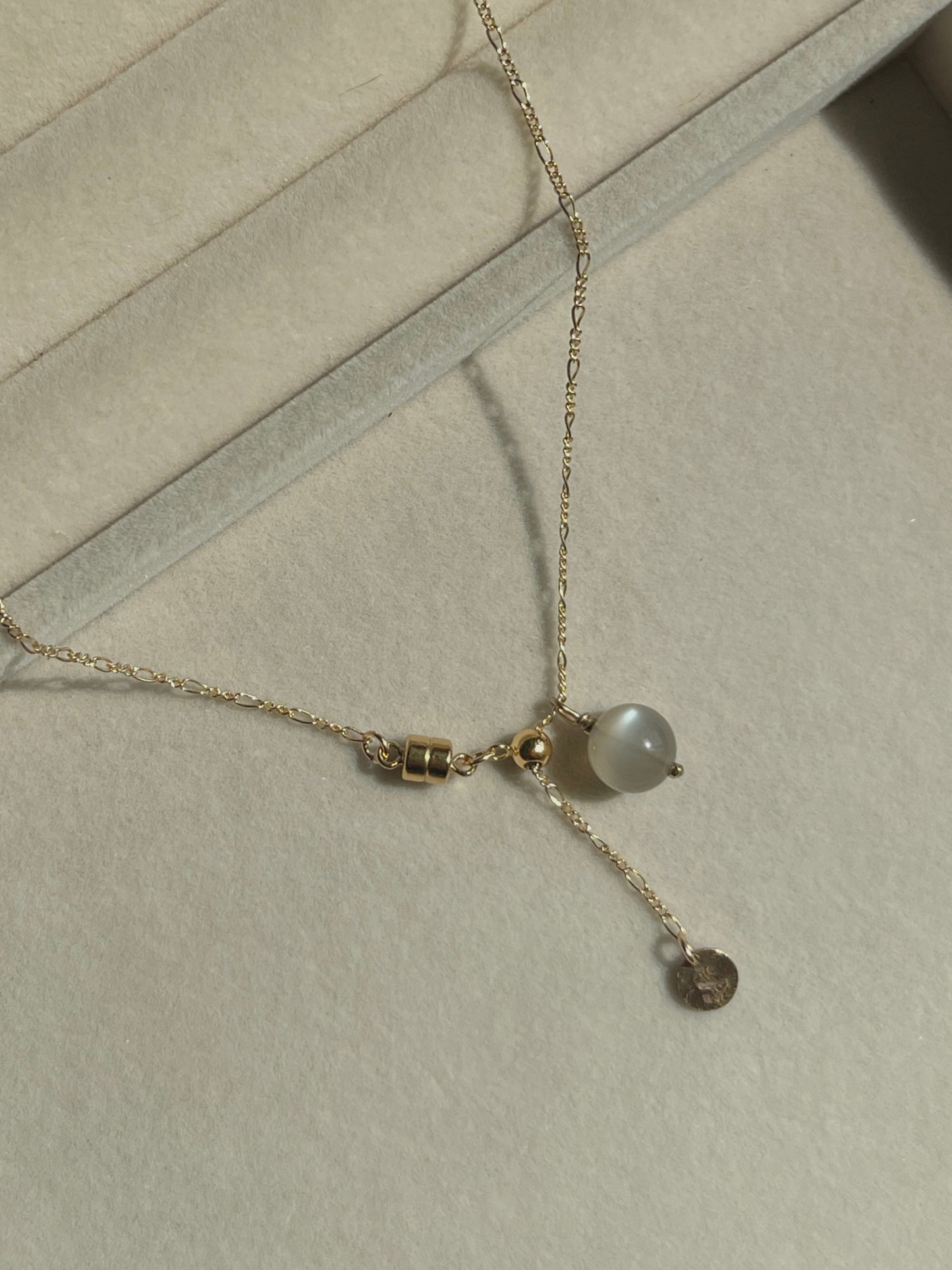 【ANCHI 岸栖手作】基础水晶项链 Single Stone Crystal Necklace