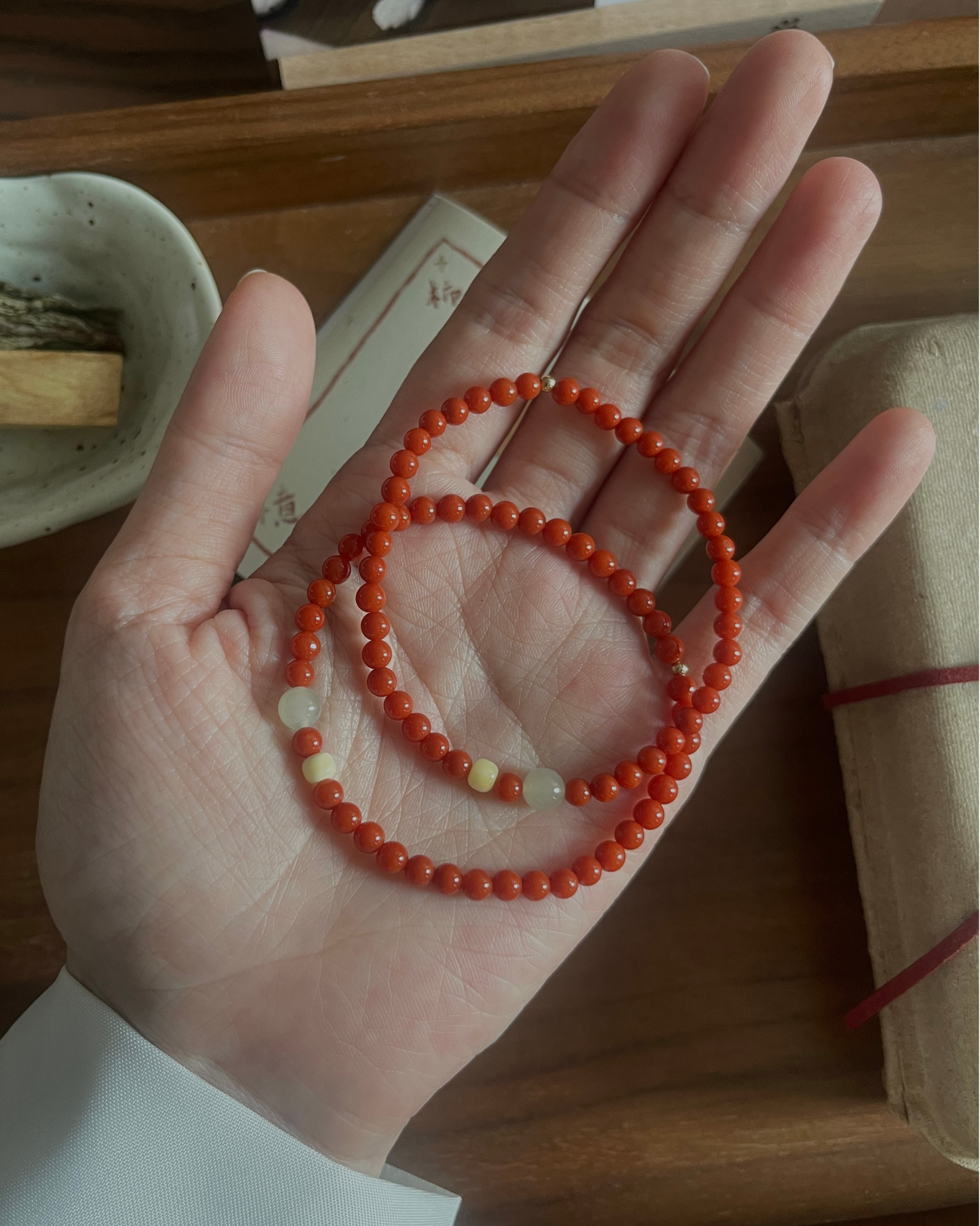 Anchi - 【柿柿如意】【迎光】南红玛瑙系列 Nanhong Agate