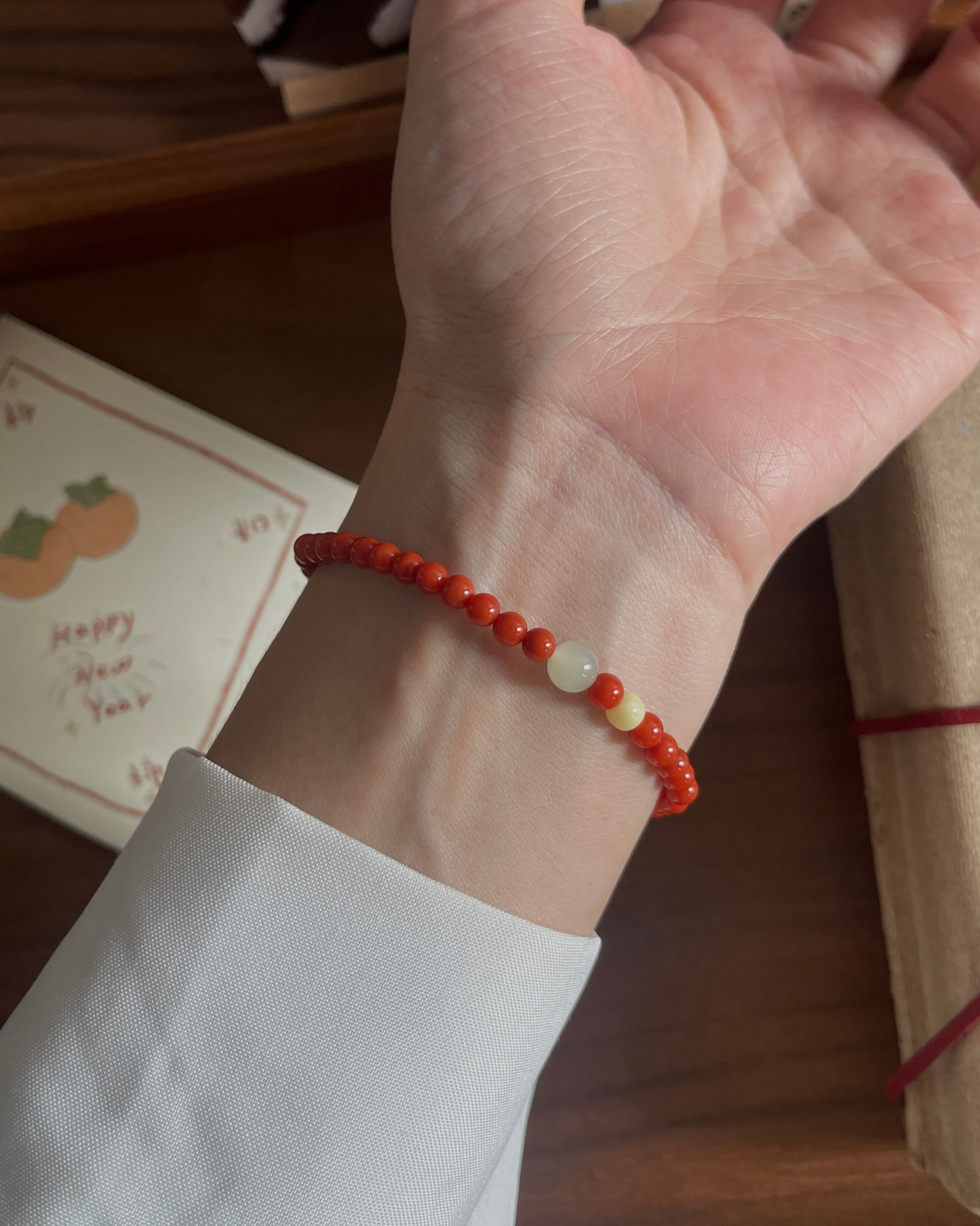 Anchi - 【柿柿如意】【迎光】南红玛瑙系列 Nanhong Agate