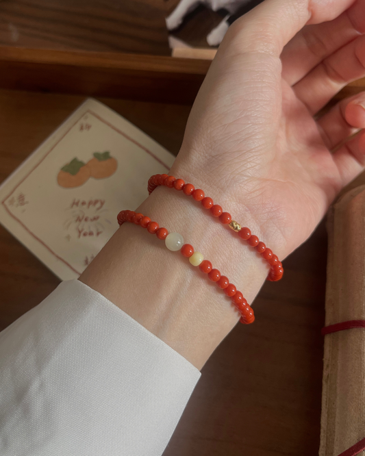 Anchi - 【柿柿如意】【迎光】南红玛瑙系列 Nanhong Agate