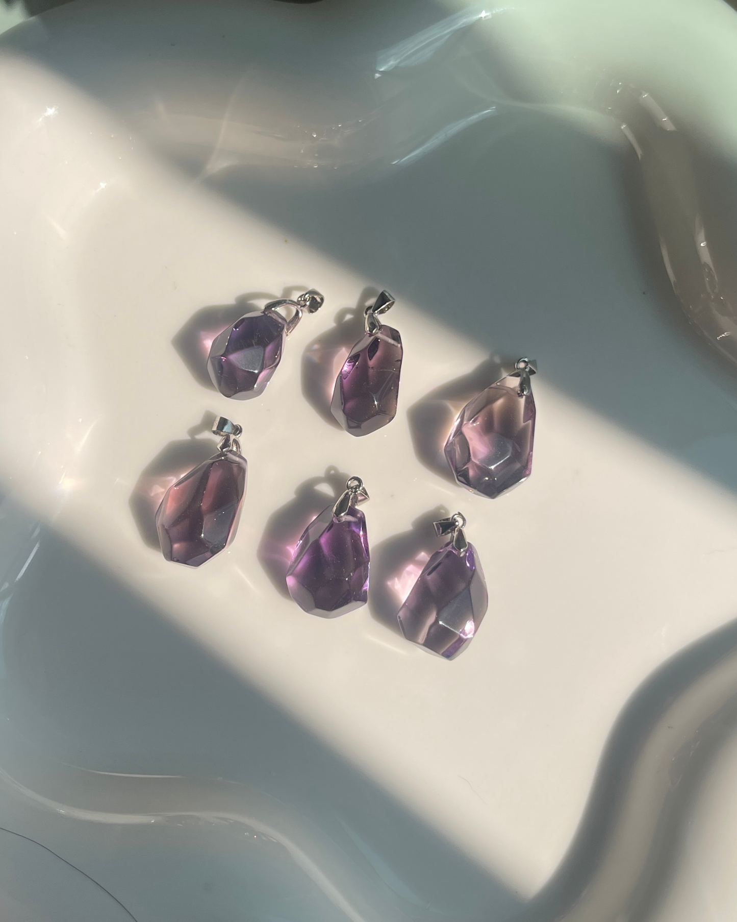 紫水晶随形吊坠 Amethyst Pendant