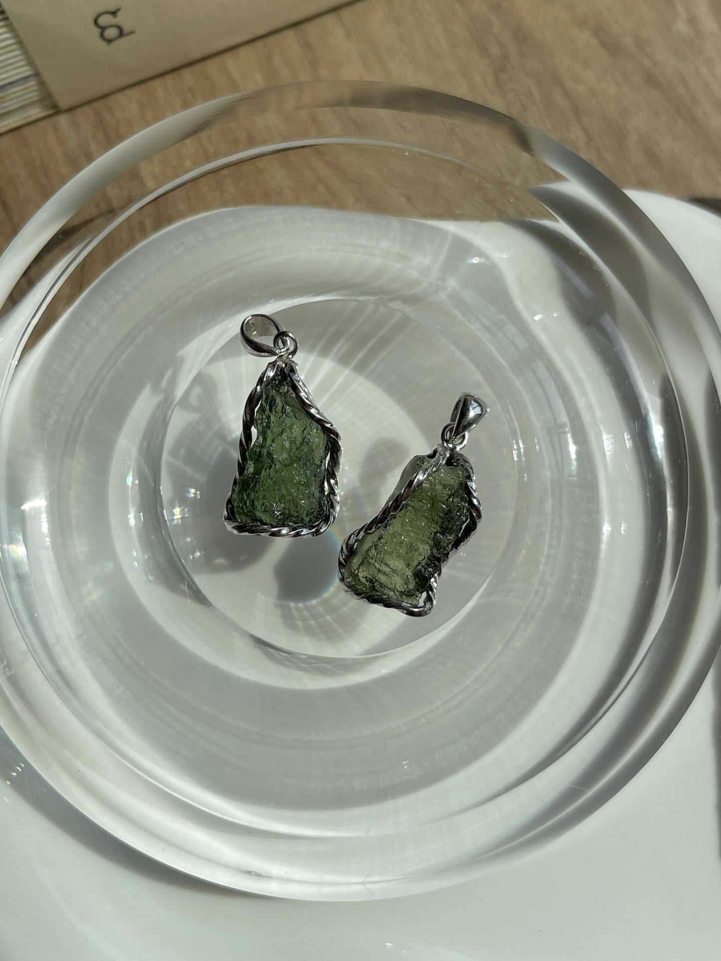 捷克陨石吊坠 Moldavite Pendant