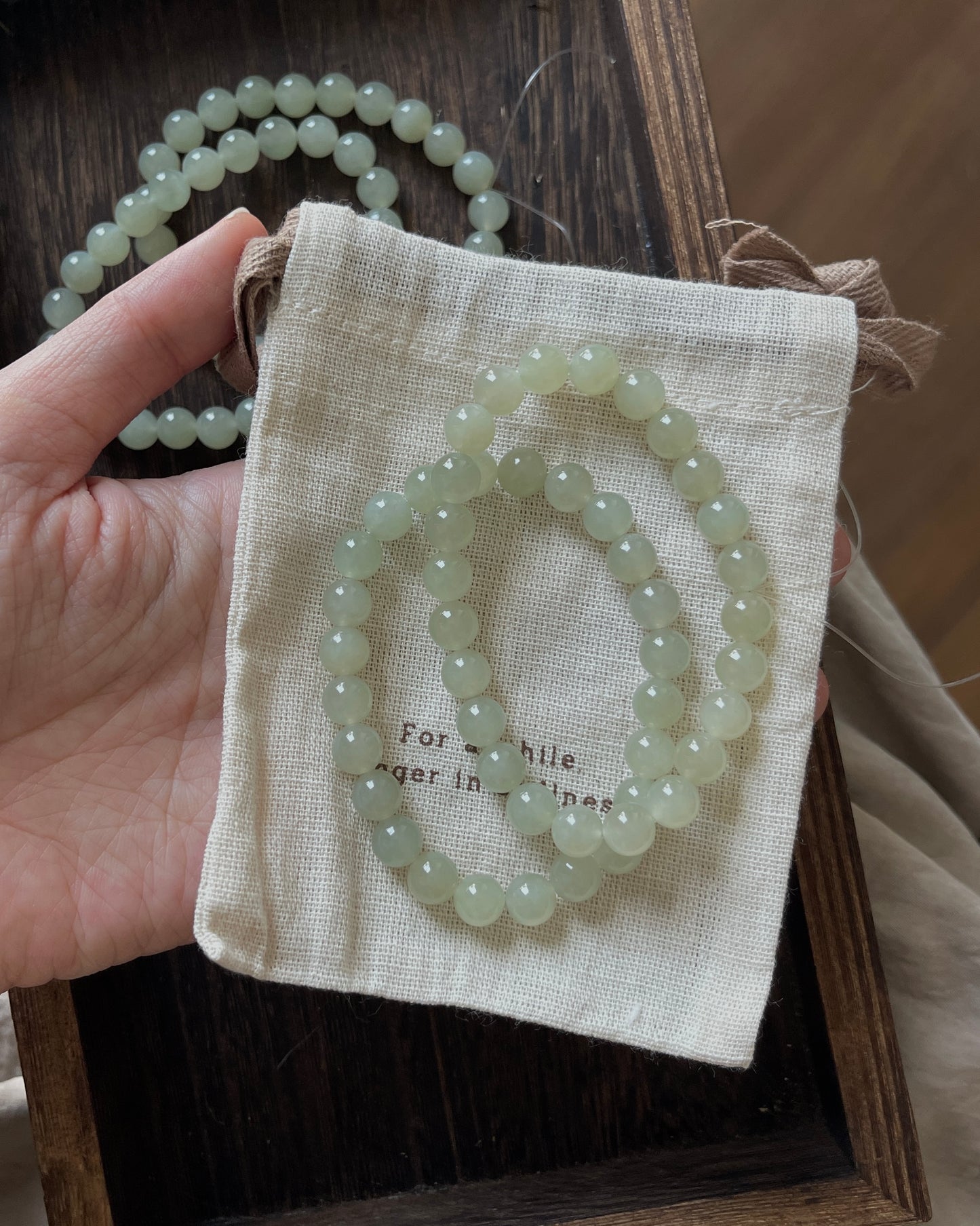 8mm和田玉 Nephrite Jade