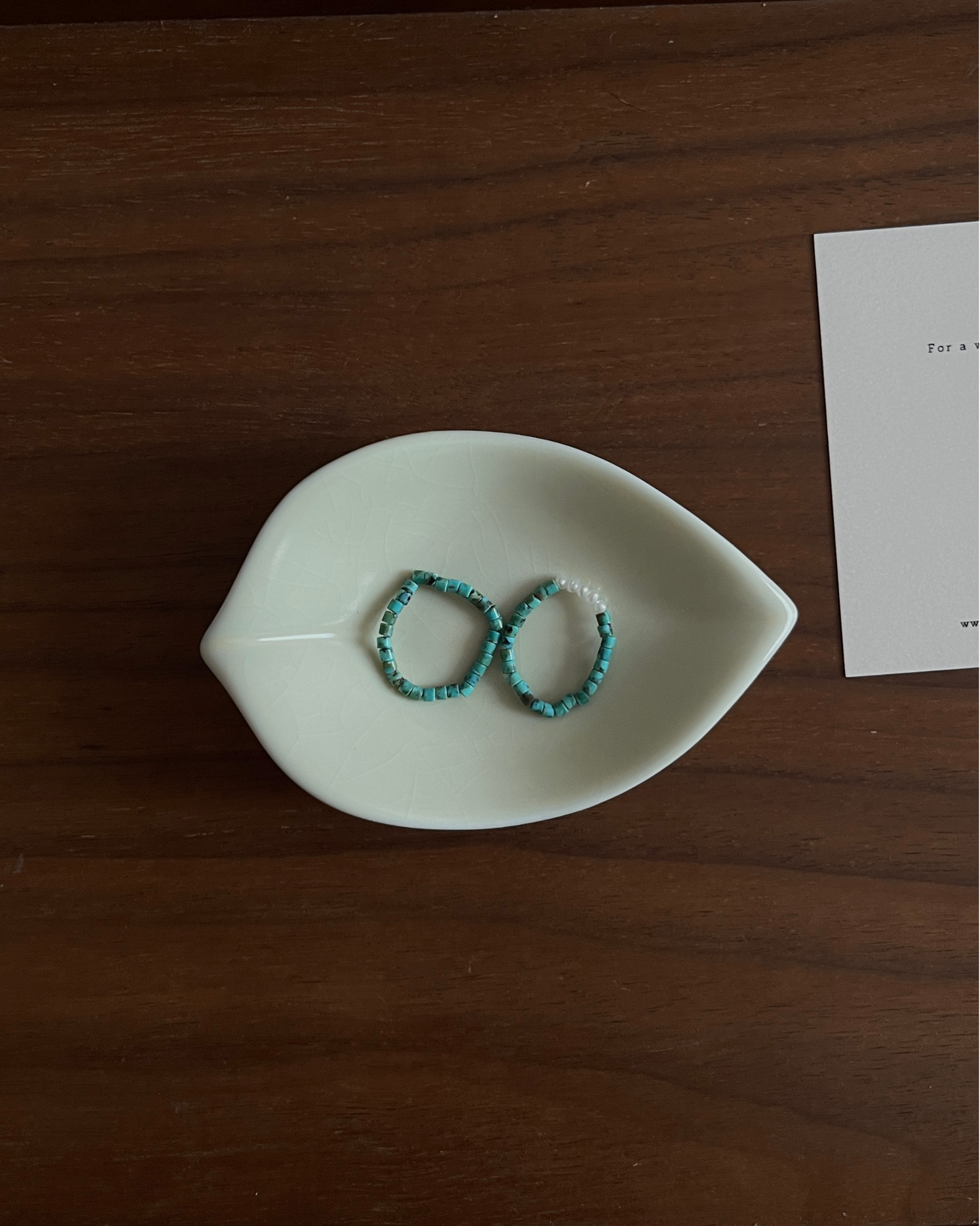 Anchi -【松岚】【松月】湖北松石戒指 Hubei Turquoise Ring