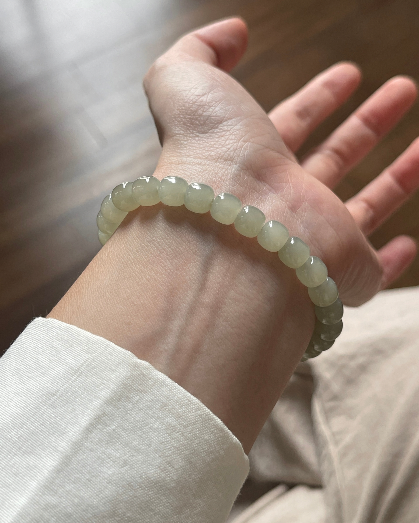 Anchi - 和田玉老型珠合集 Nephrite Jade Old Style Beads