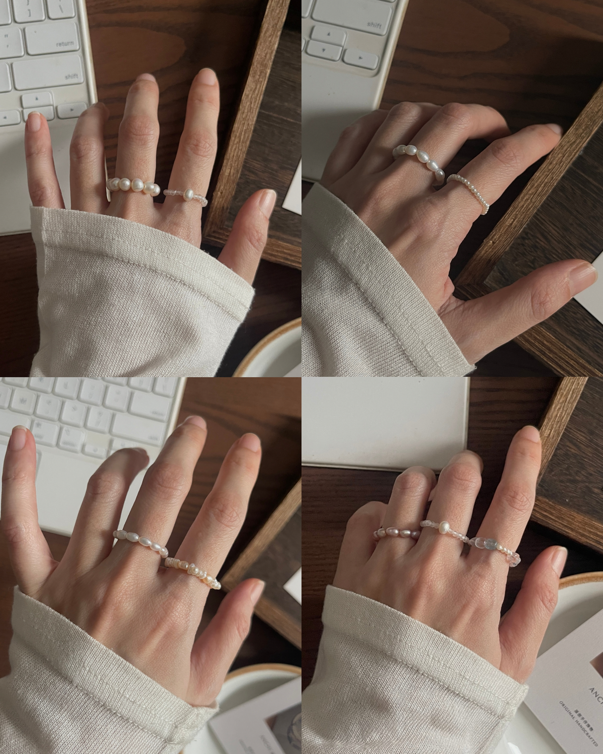 天然石弹力戒戒指 Ring Series