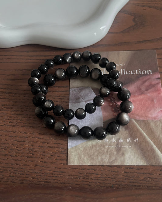 银曜石  Silver Obsidian