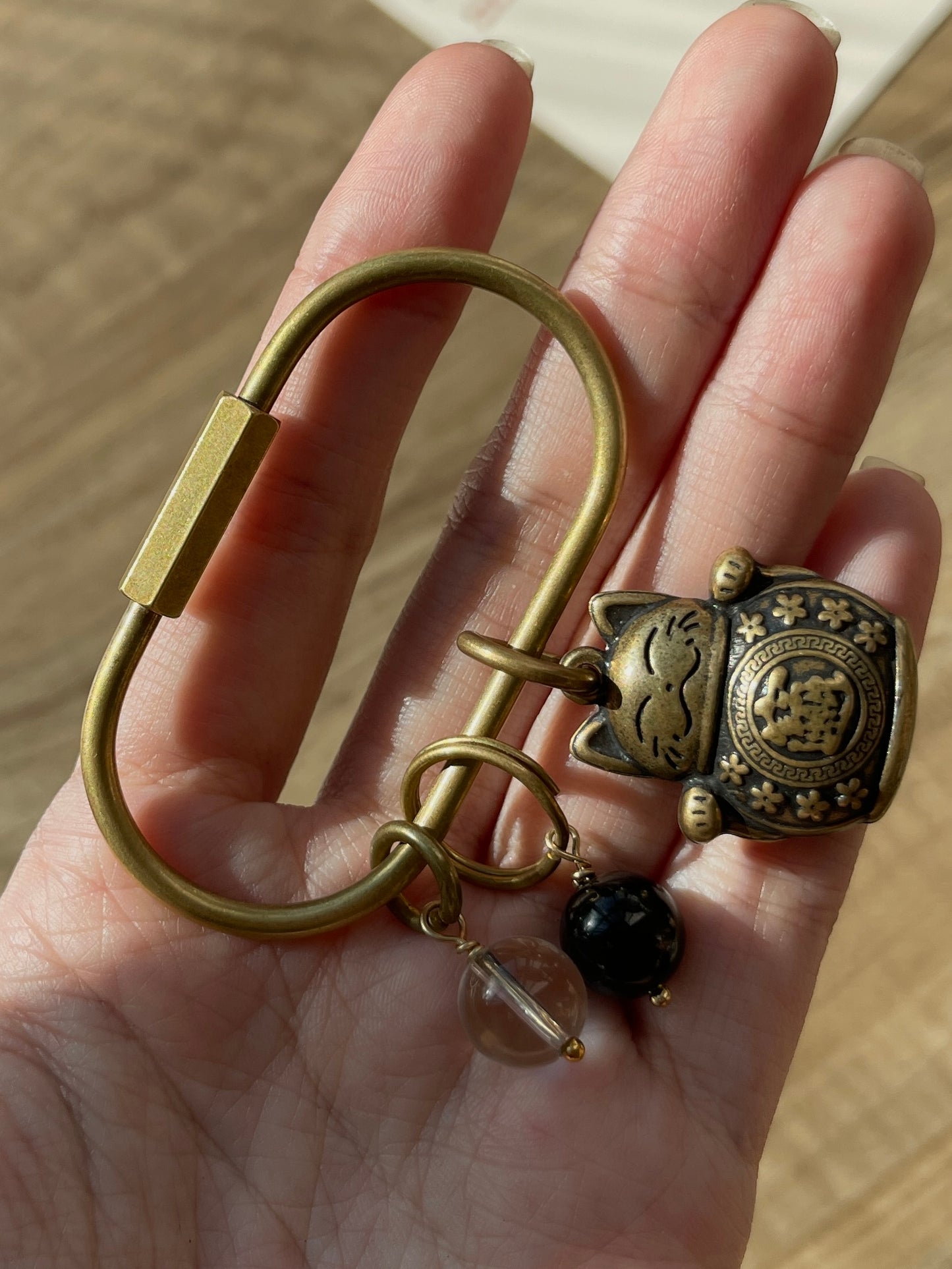 【原创】「Anchor Yourself」招财猫钥匙扣 Prosperity Cat Key Chain