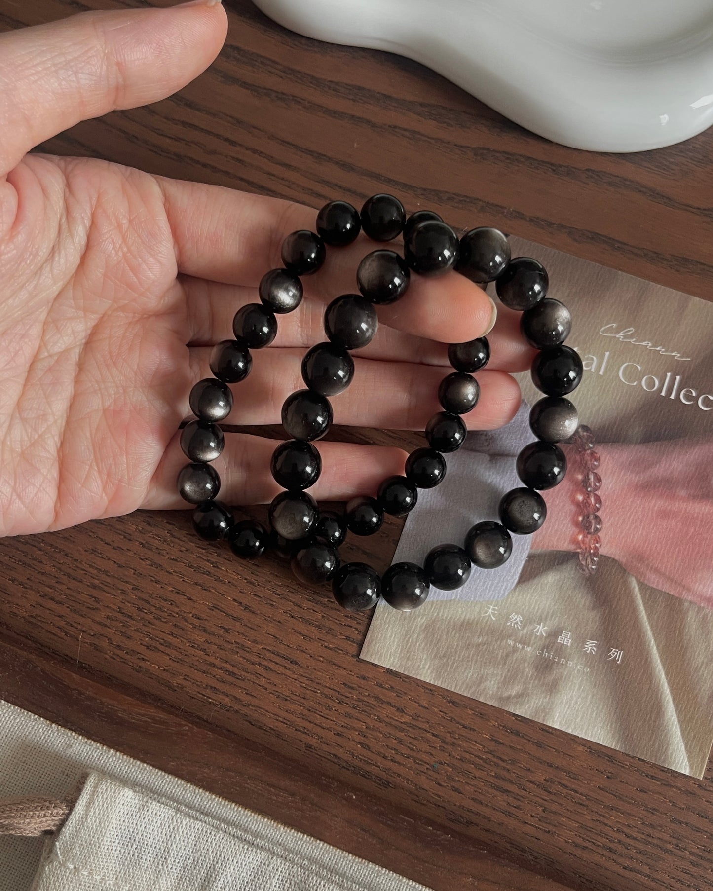 银曜石  Silver Obsidian