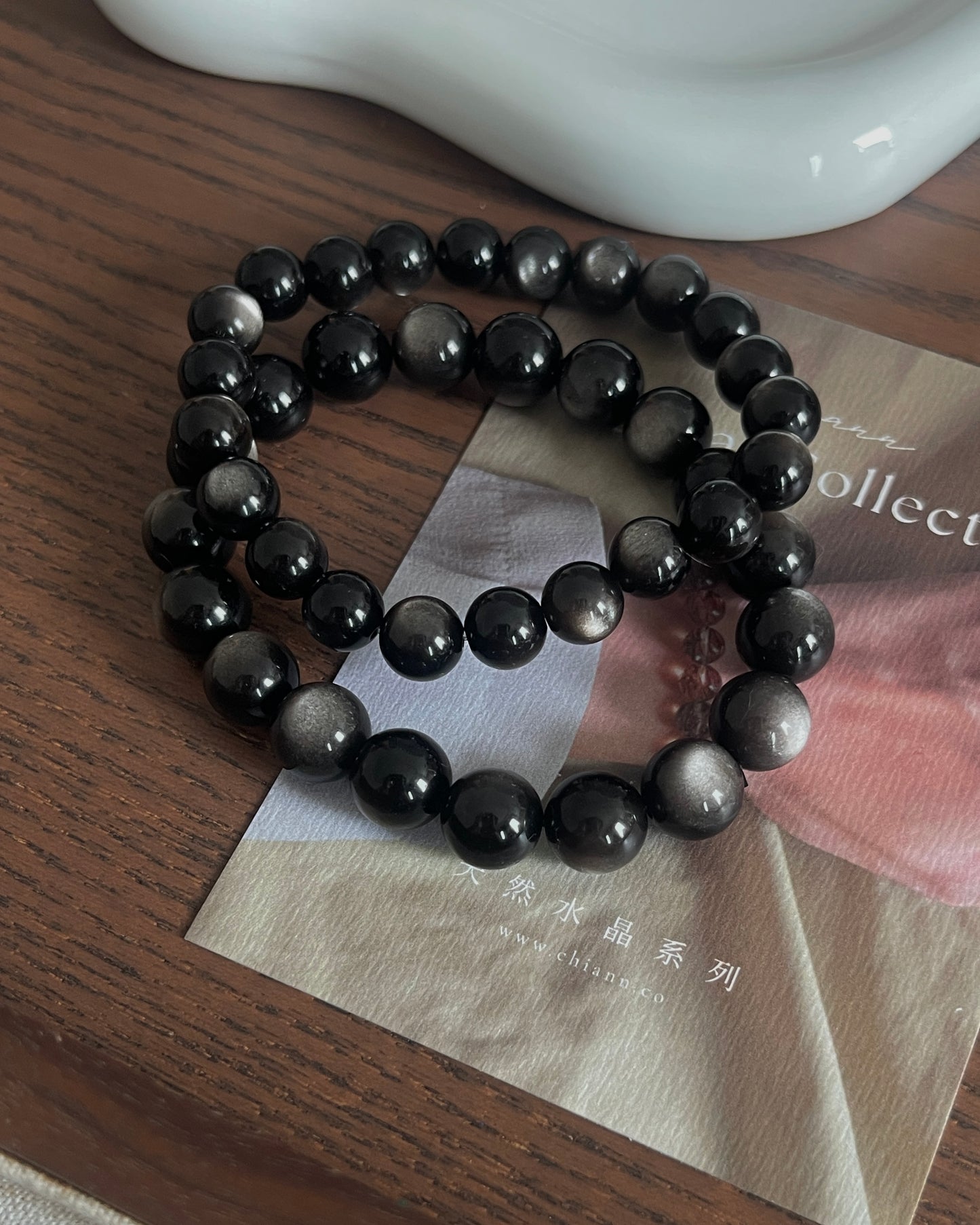 银曜石  Silver Obsidian
