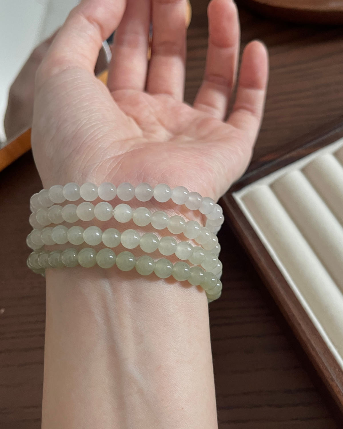 6mm和田玉素圈Nephrite Jade Collection