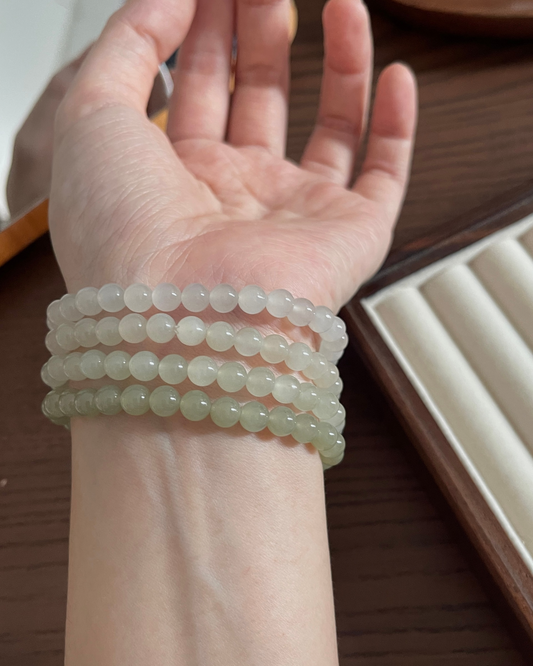 6mm和田玉素圈Nephrite Jade Collection