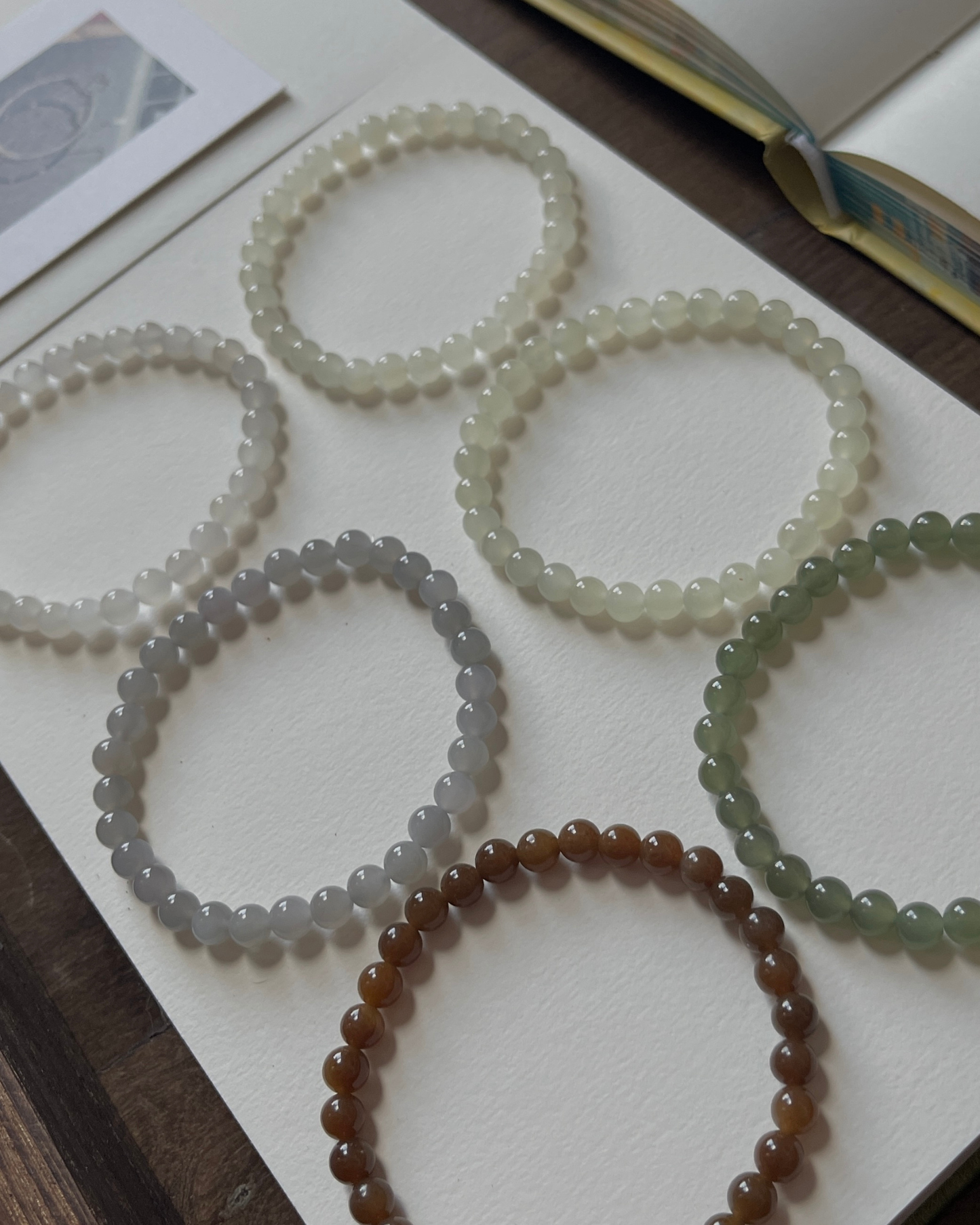 Anchi - 6mm和田玉素圈合集 Nephrite Jade Collection
