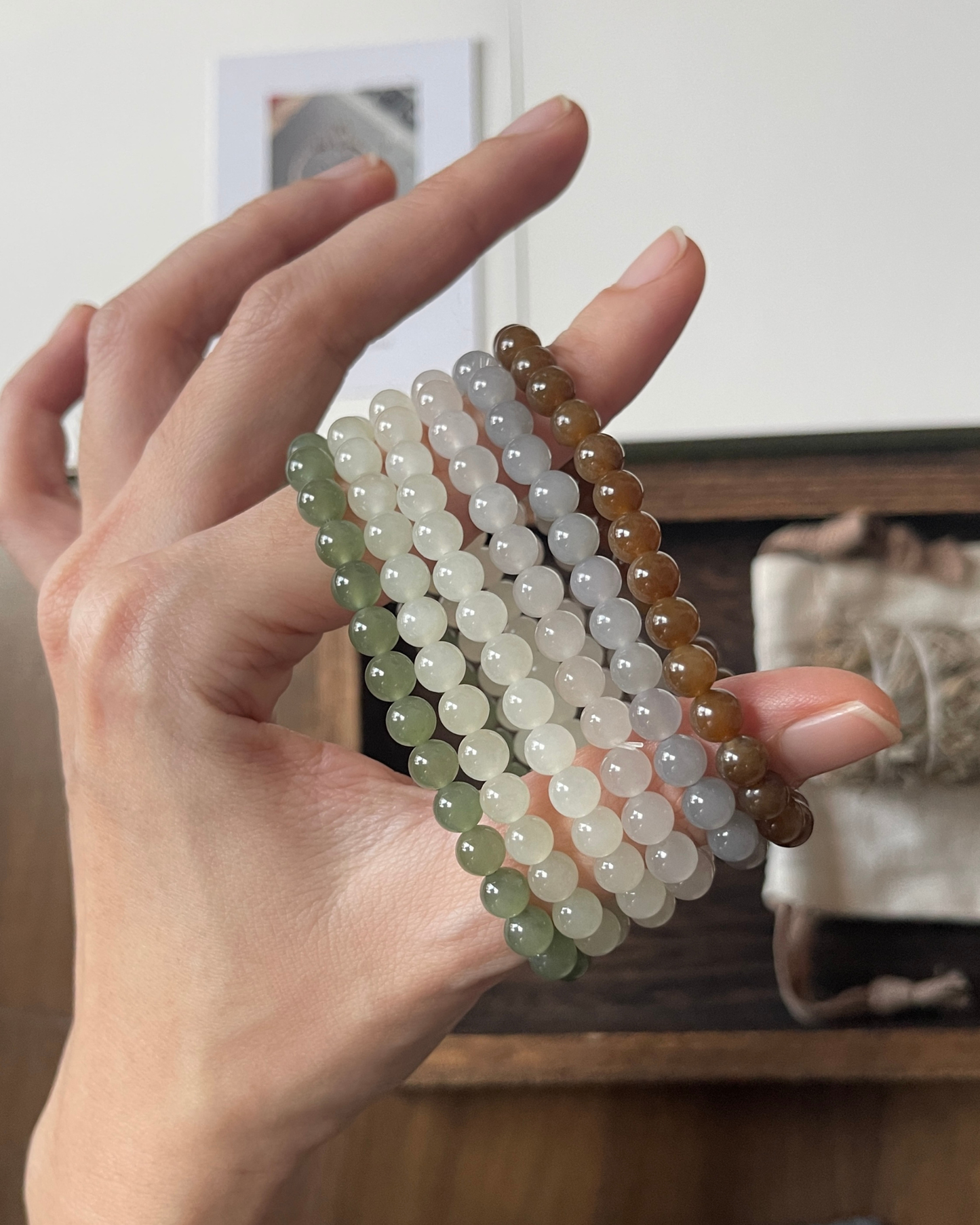 Anchi - 6mm和田玉素圈合集 Nephrite Jade Collection