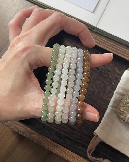 Anchi - 6mm和田玉素圈合集 Nephrite Jade Collection