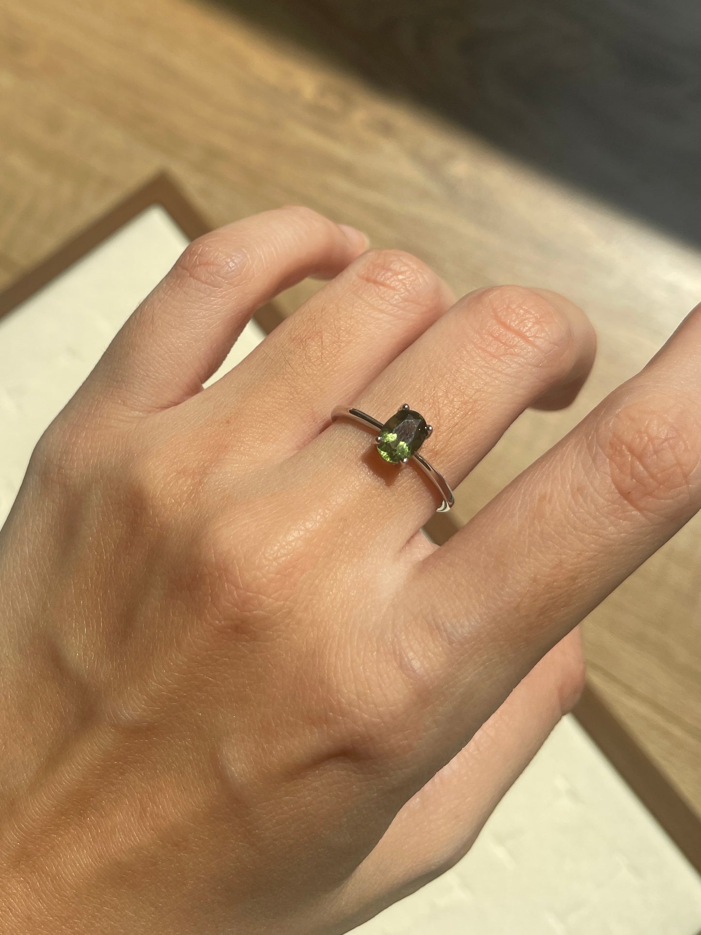 捷克陨石戒指 Moldavite Ring