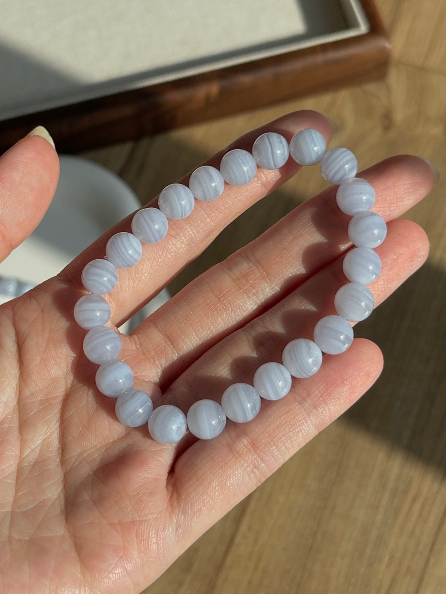 蓝纹玛瑙 Blue Lace Agate