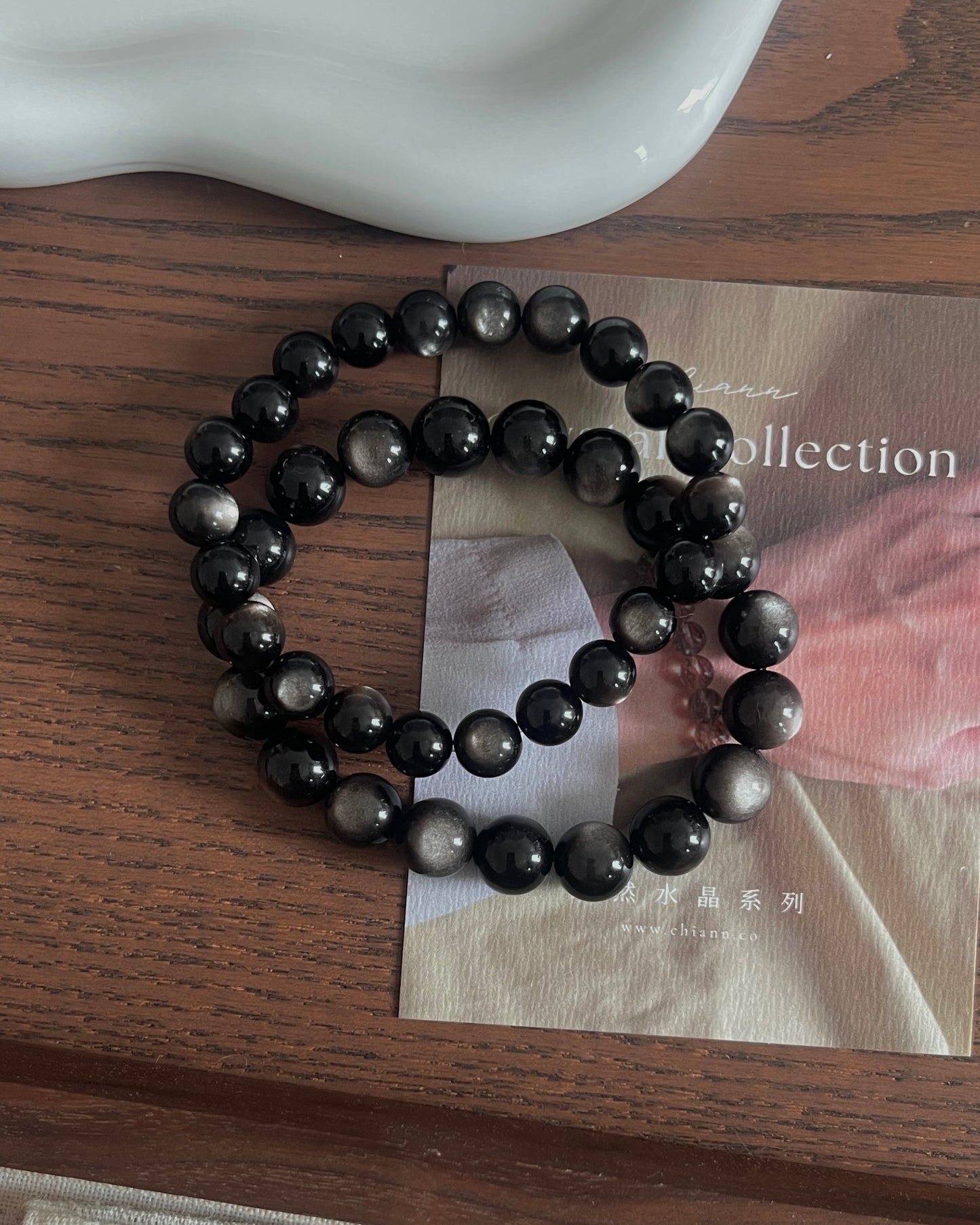 银曜石  Silver Obsidian