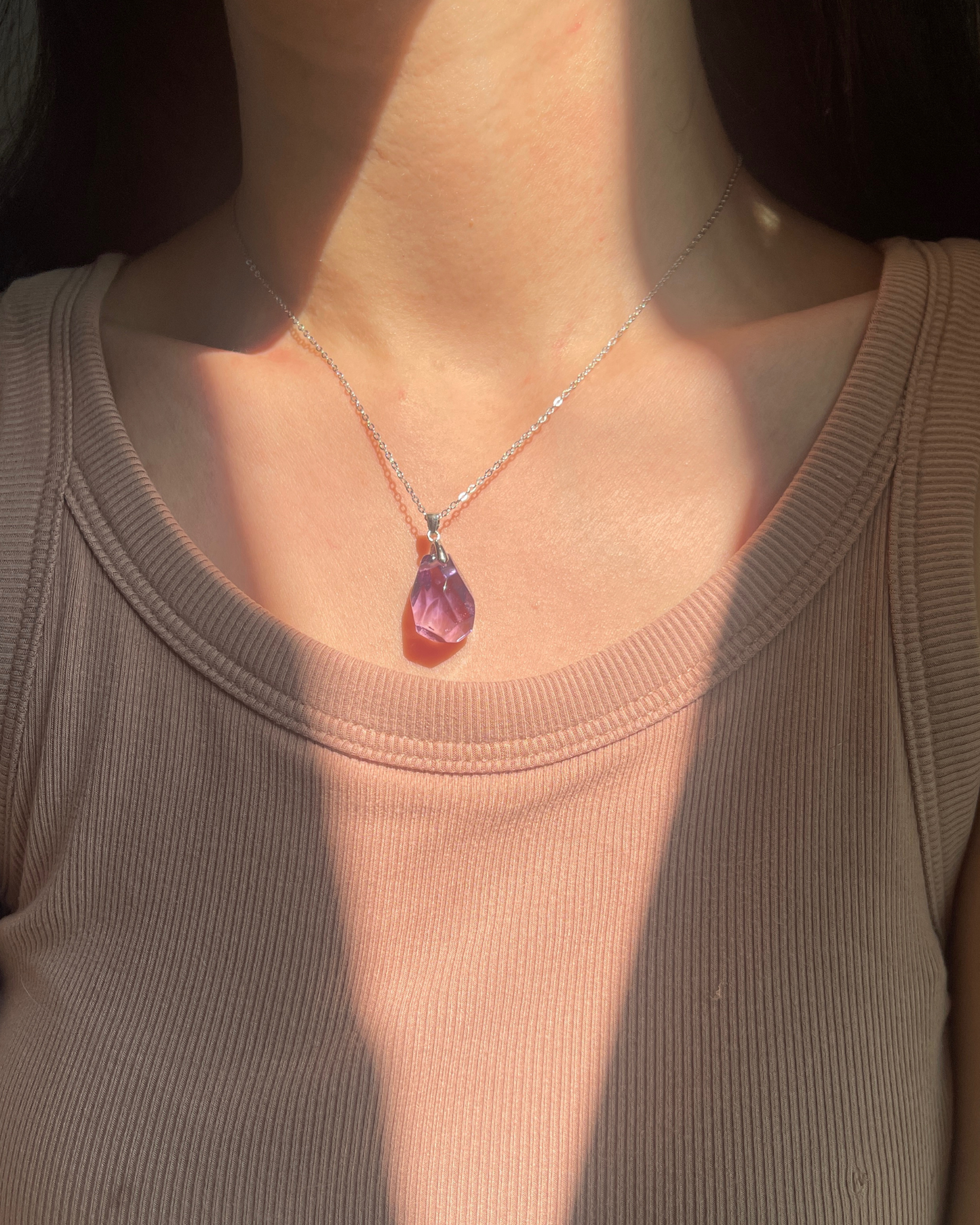 紫水晶随形吊坠 Amethyst Pendant