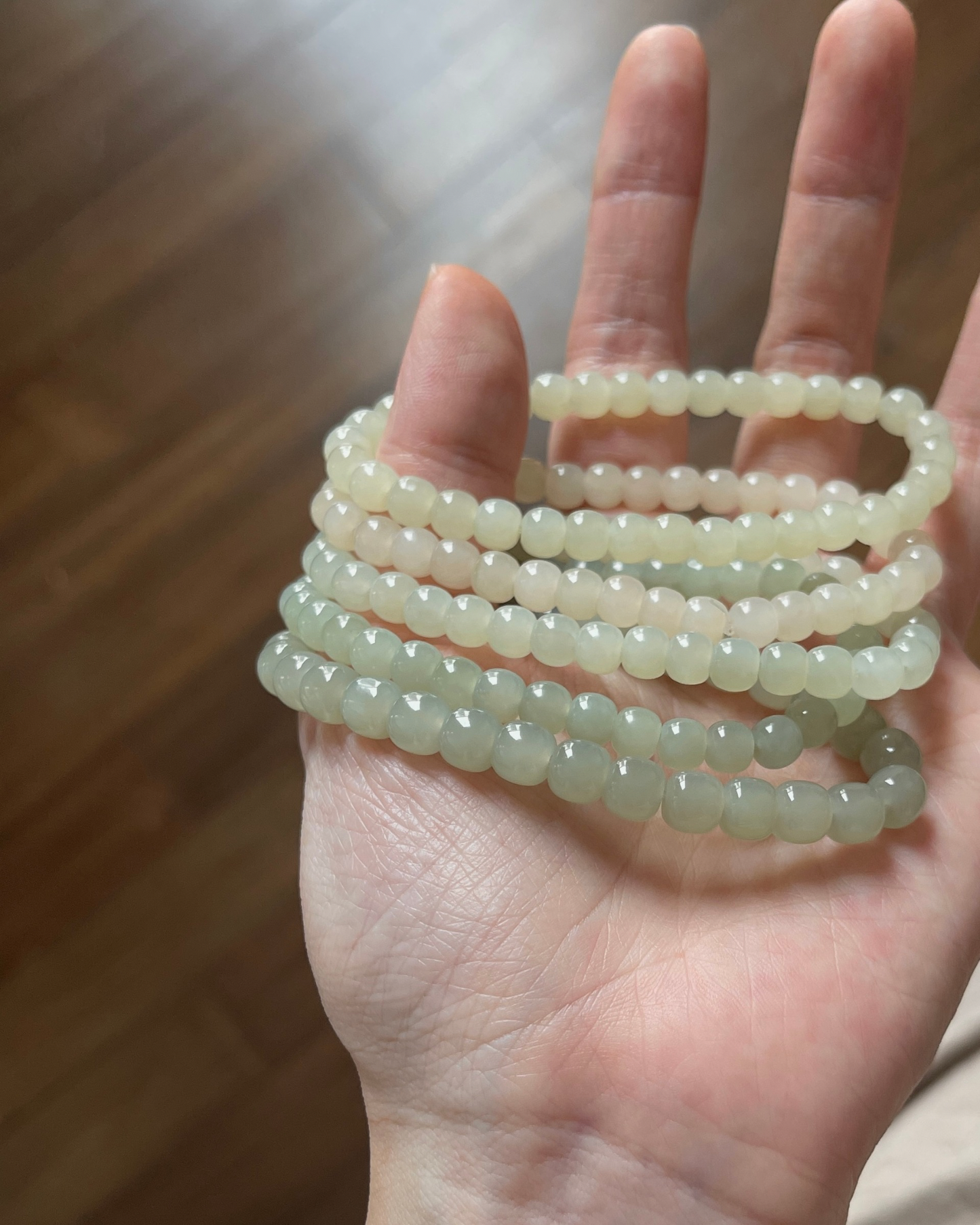Anchi - 和田玉老型珠合集 Nephrite Jade Old Style Beads