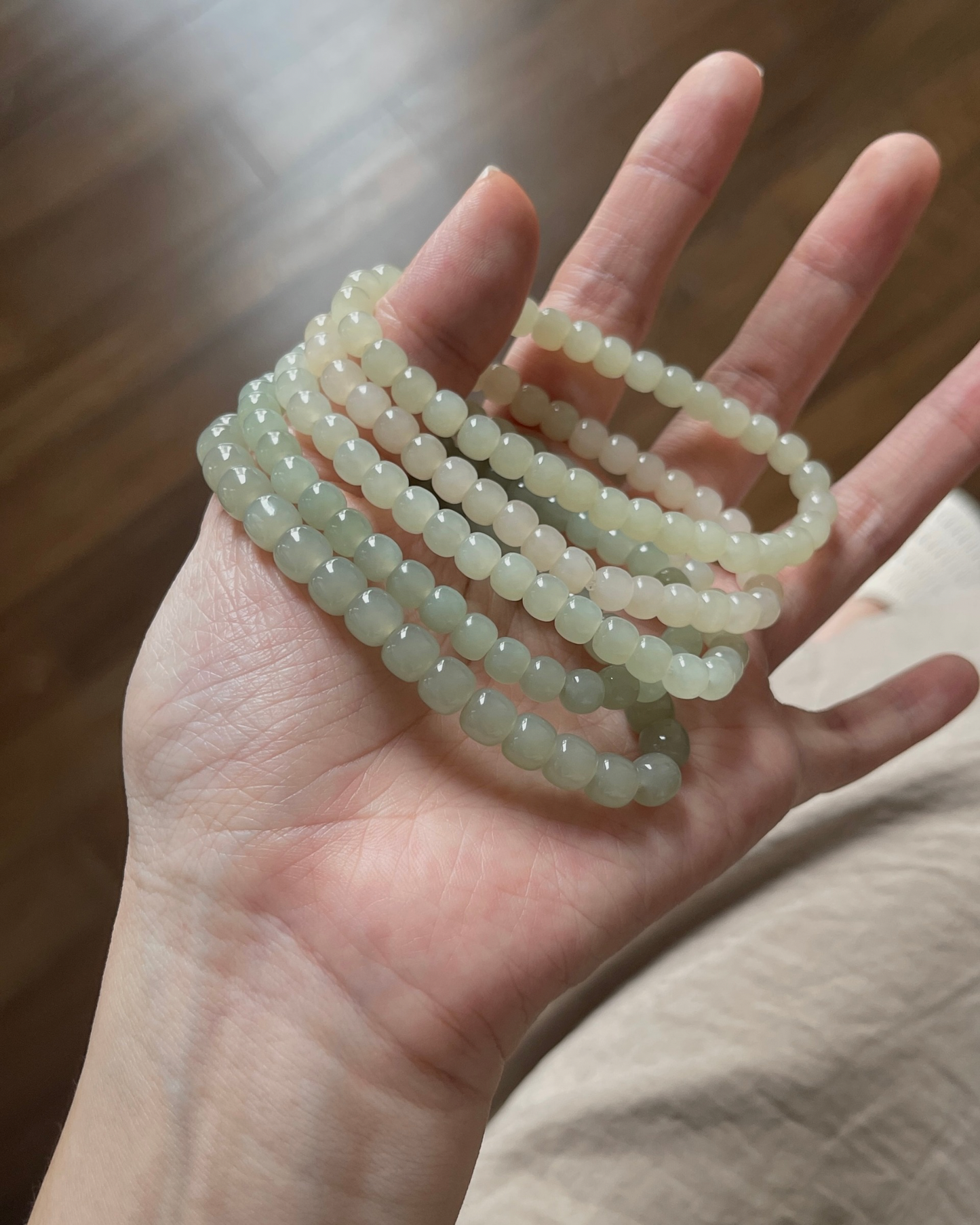Anchi - 和田玉老型珠合集 Nephrite Jade Old Style Beads