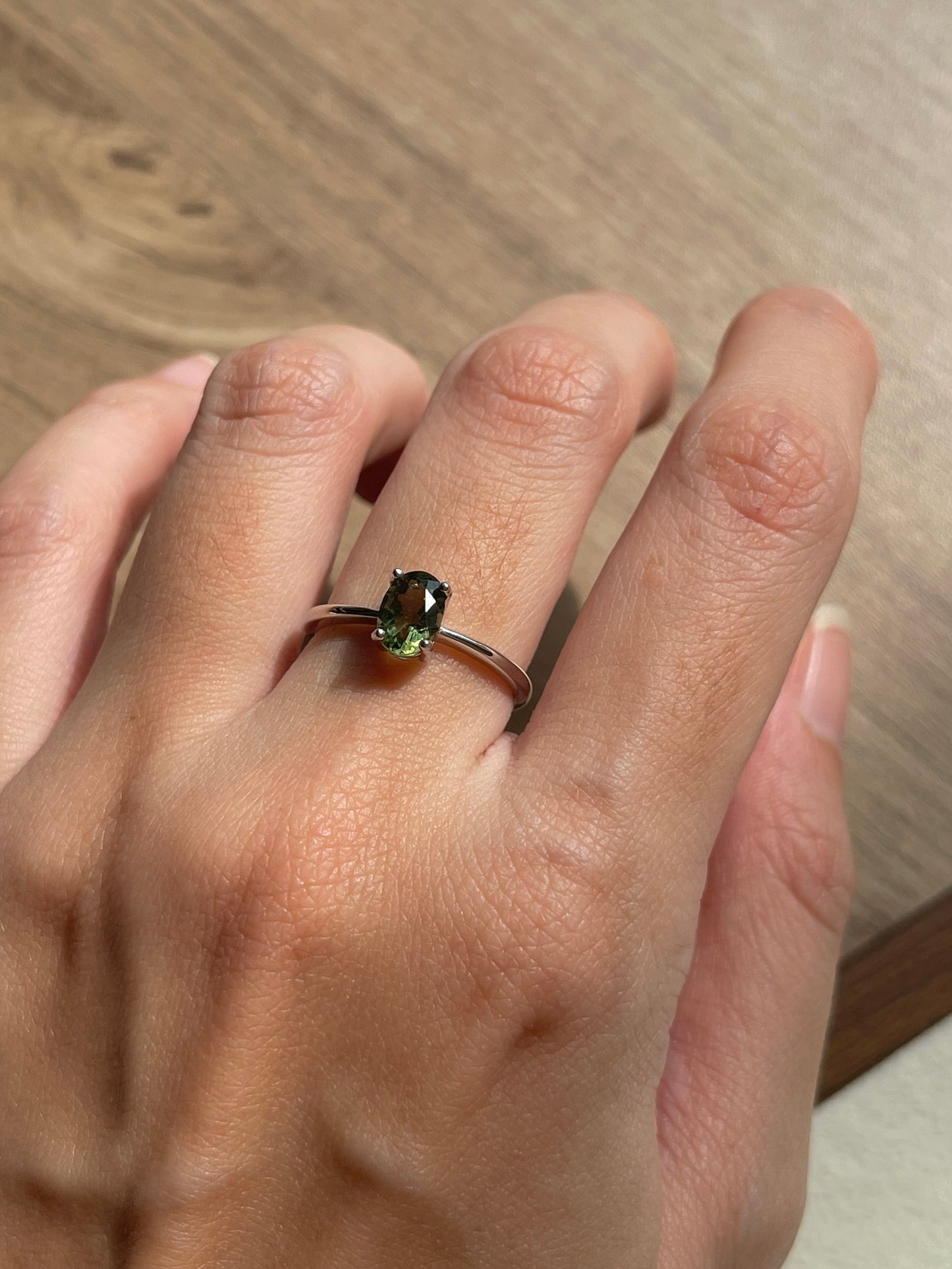 捷克陨石戒指 Moldavite Ring