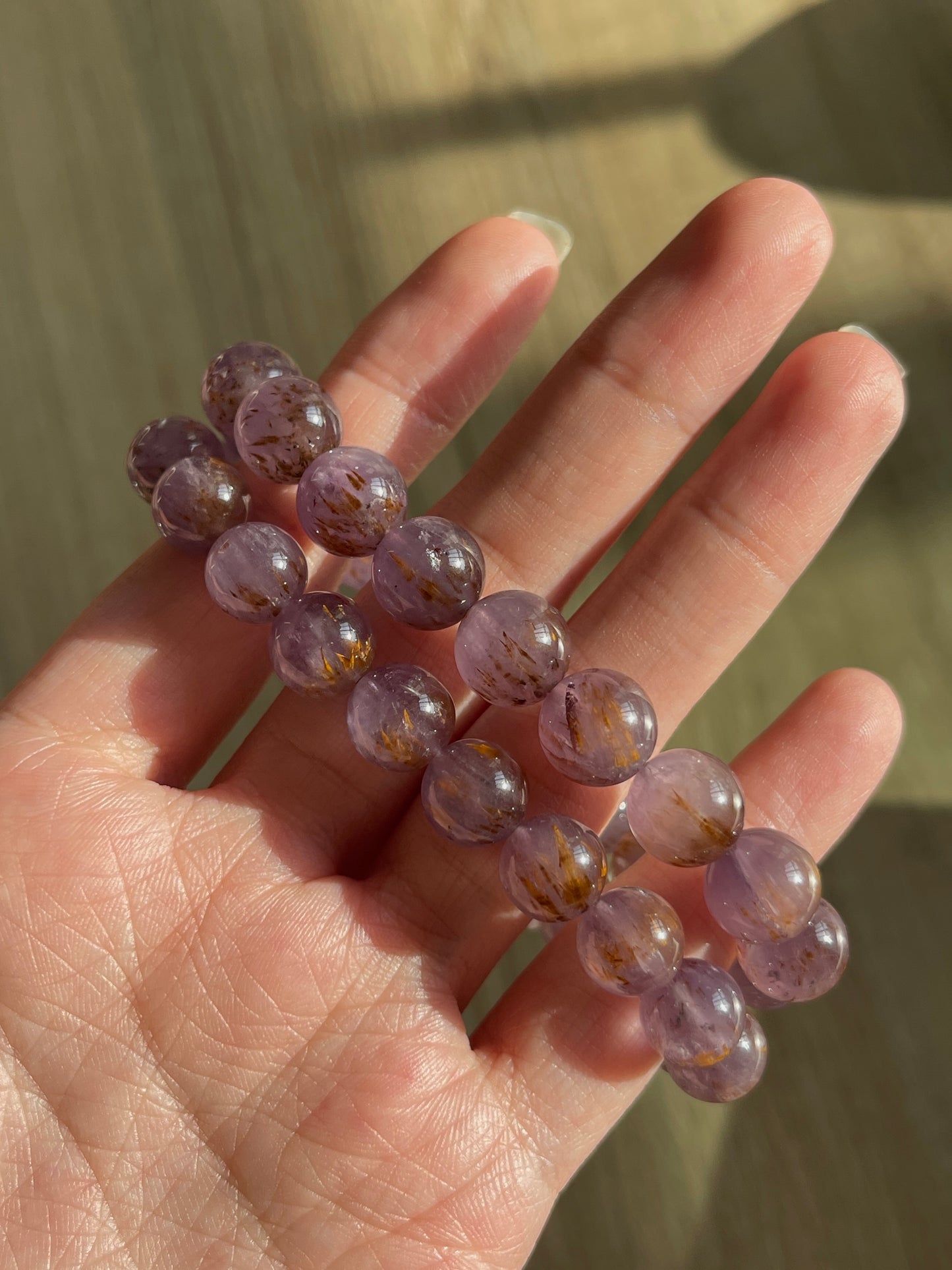 紫钛晶 Amethyst Rutilated Quartz