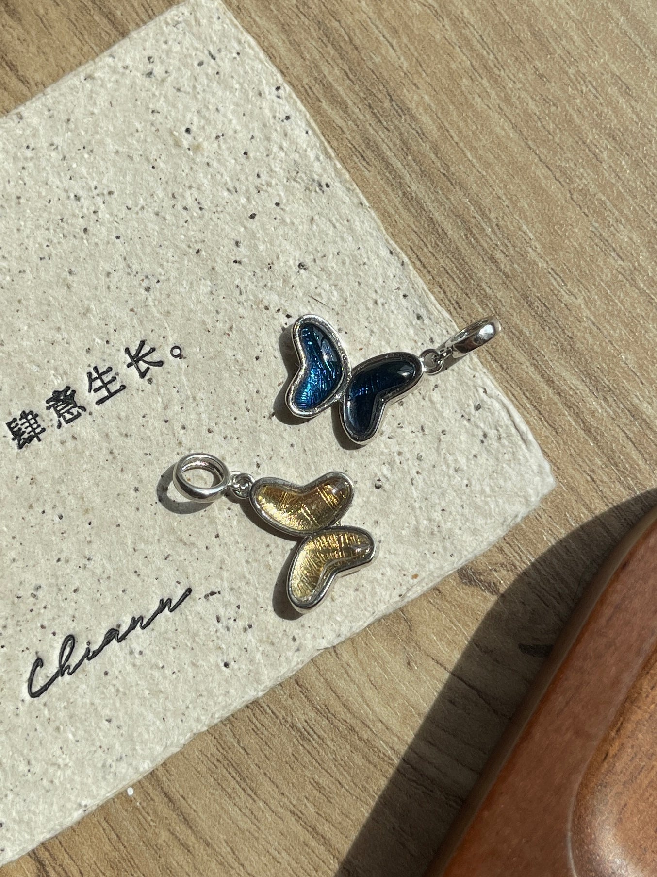 蝴蝶天铁吊坠 Butterfly Meteorite Pendant