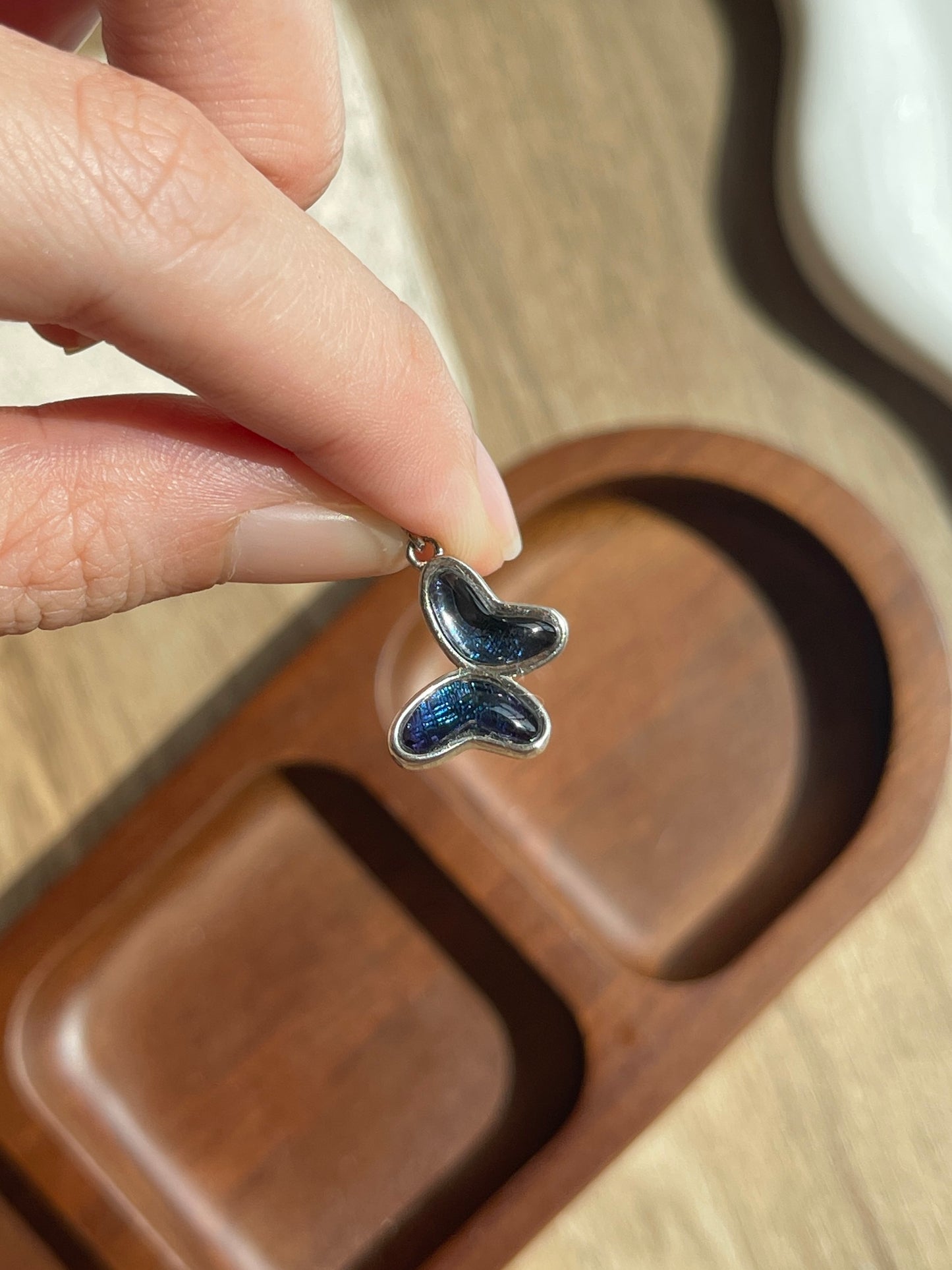 蝴蝶天铁吊坠 Butterfly Meteorite Pendant