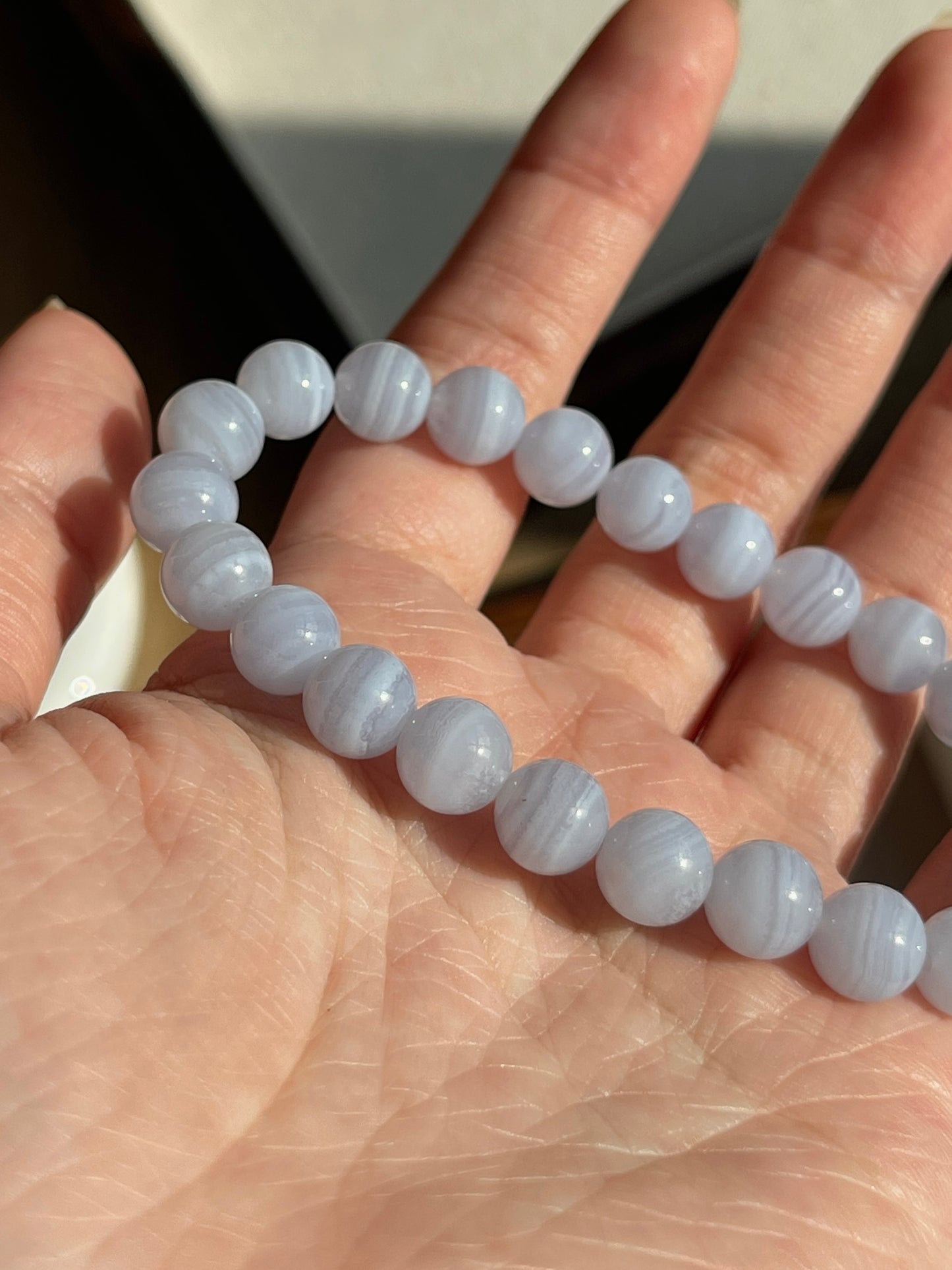 蓝纹玛瑙 Blue Lace Agate