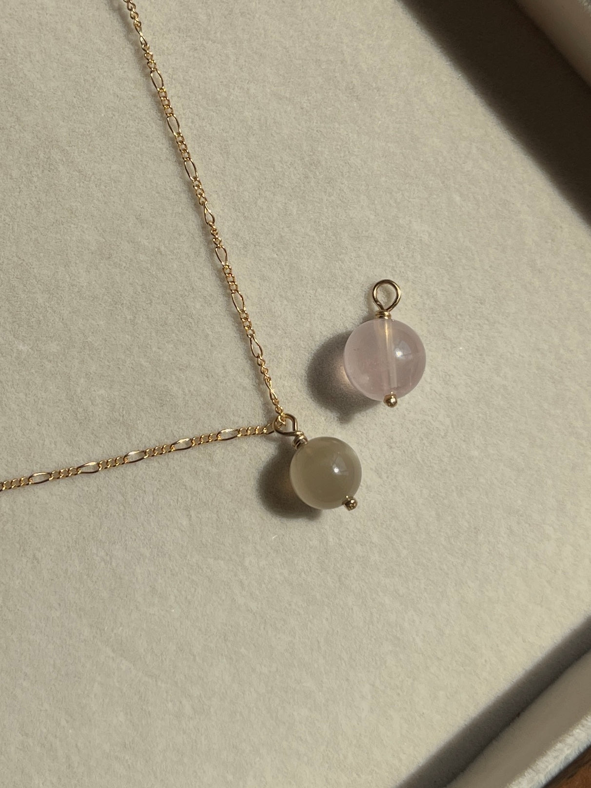 【原创】（自选水晶）基础水晶项链 Single Stone Crystal Necklace