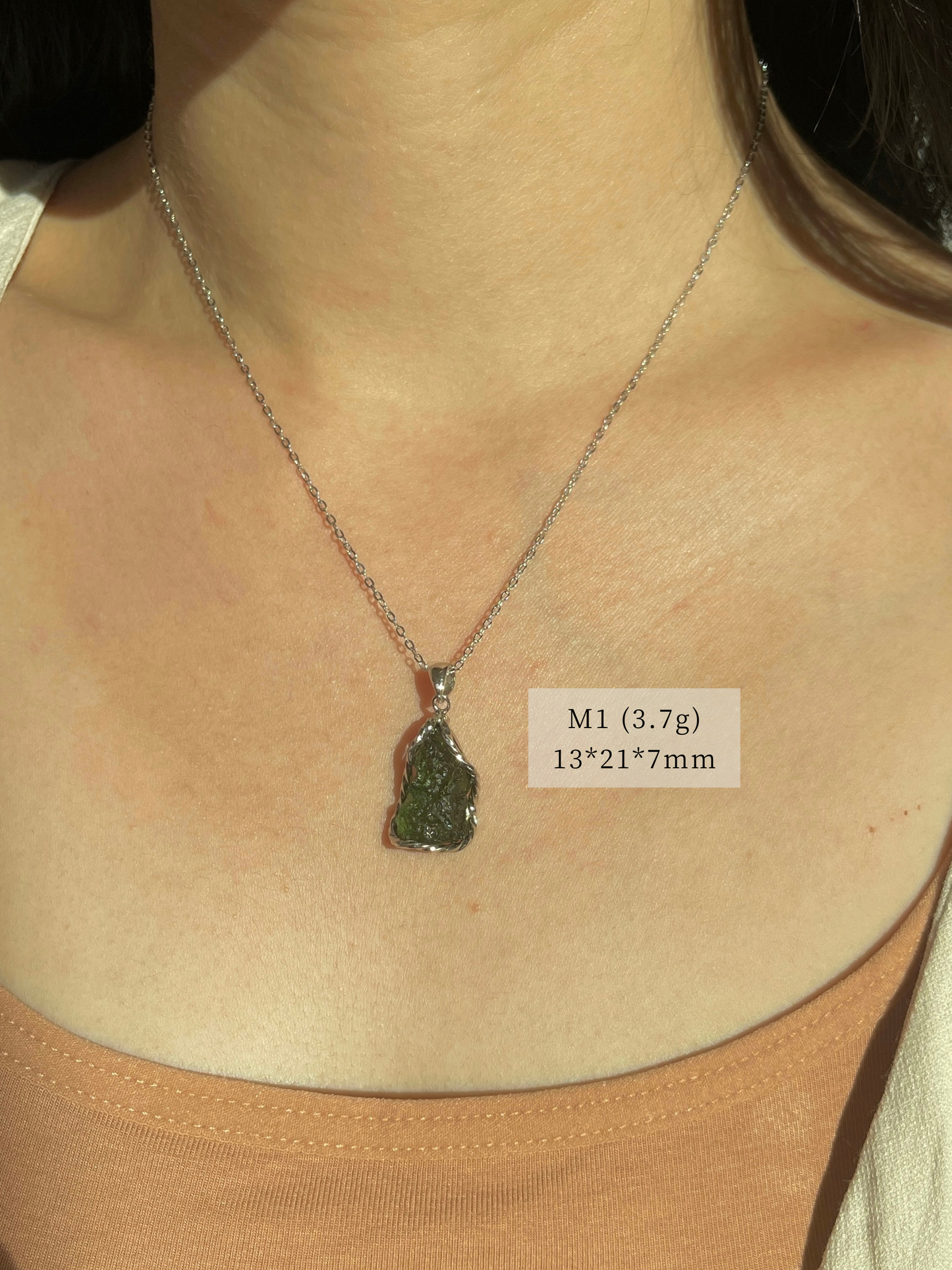 捷克陨石吊坠 Moldavite Pendant